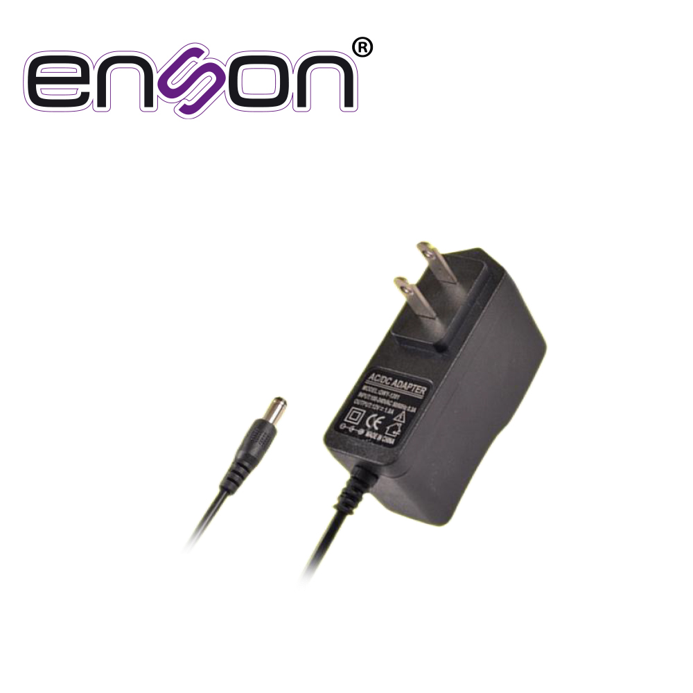 Fuente de Poder Enson ENS- PSW1210 12VDC 1A Entrada 110VAC para Cámaras de Videovigilancia