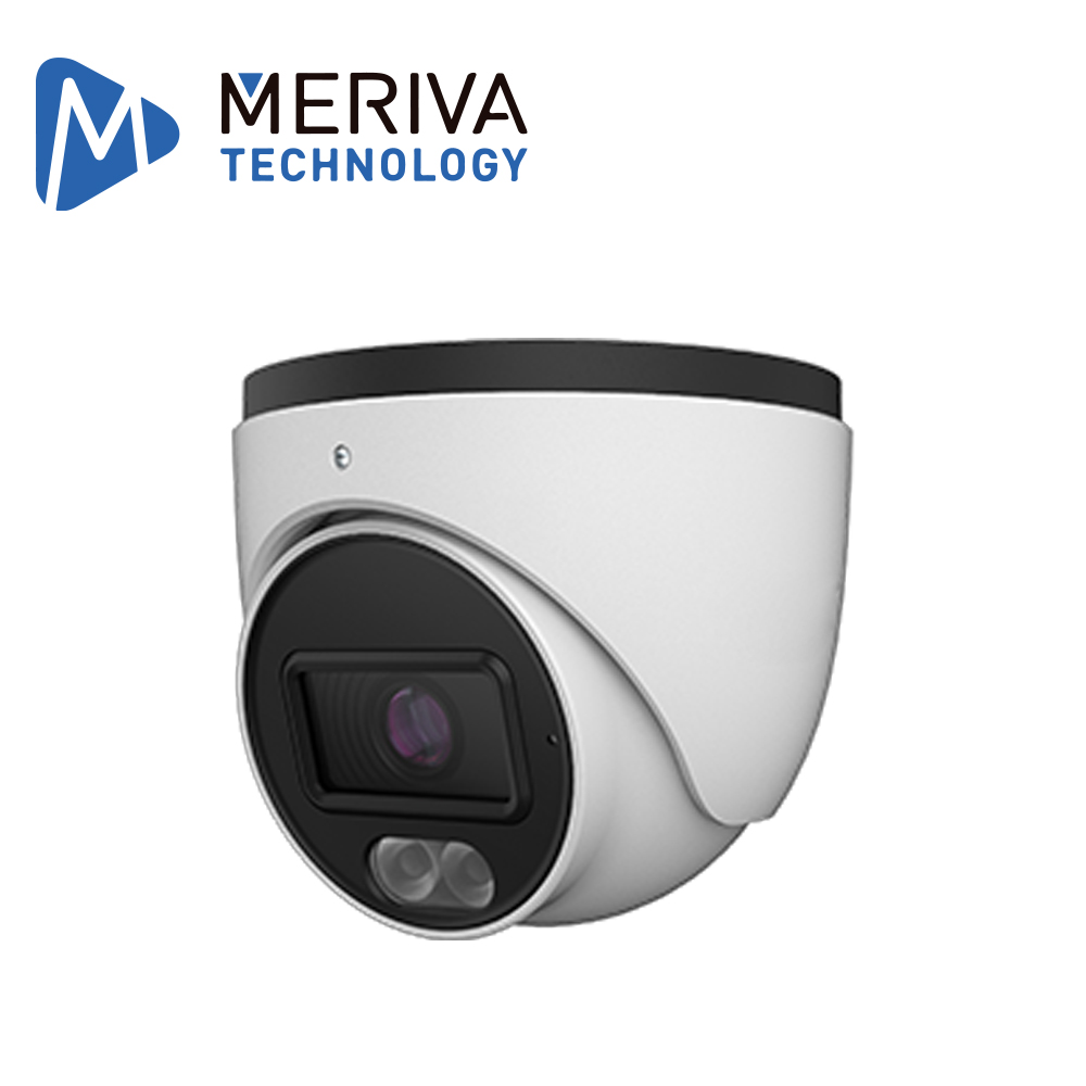 Cámara IP Turret Meriva Technology MTD-E600FDA / 6MP / H.265S / 2.8MM / Iluminación Dual (20 - 30M IR / LUZ Calida)