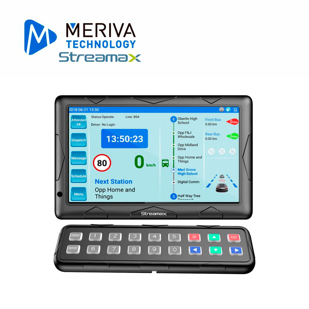 Pantalla Interactiva Streamax Mxpad / 10.1 Pulgadas / Conector DIN 10 Pines / Touch / Integracion con Mdvr / Sistema