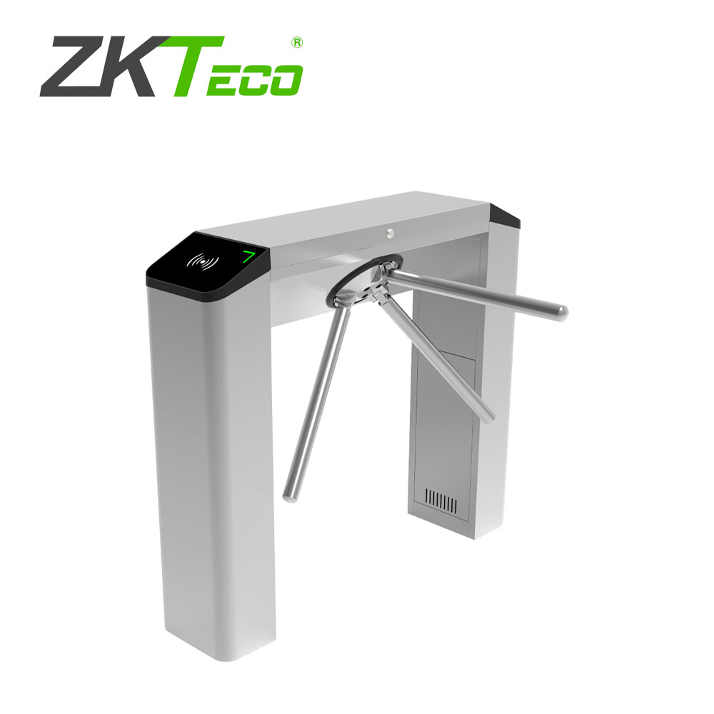 Torniquete Tripode Tipo Puente Zkteco Modelo TS200PLUS con Cinco Millones de Ciclos de Vida Util, Compatible con