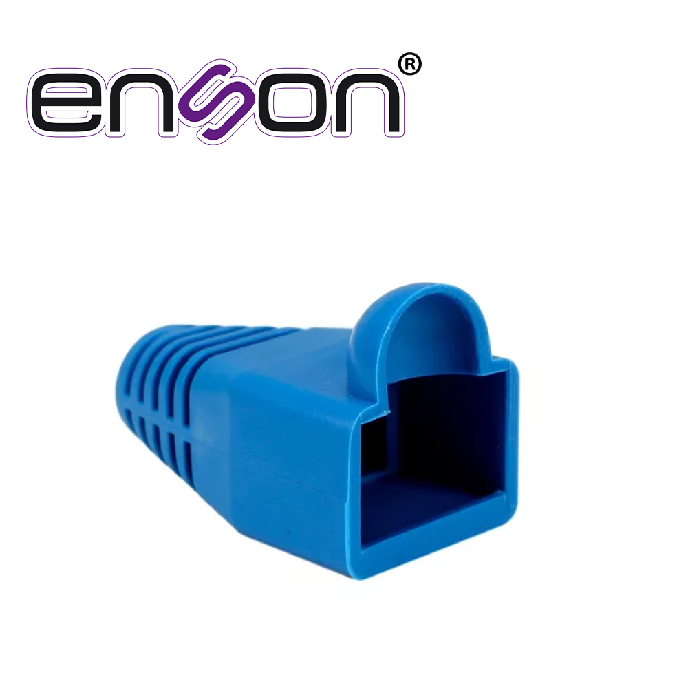 Bota Plástica Azul Enson Capuchon para Protección de Plug RJ45 para Cable de 6MM