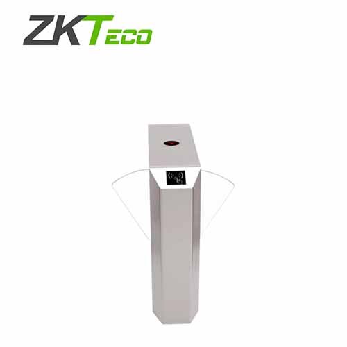 Torniquete Tipo Aleta de Acrilico Transparente Altura de Medio Cuerpo Zkteco FBL220 Bidireccional Bajo Consumo Acero