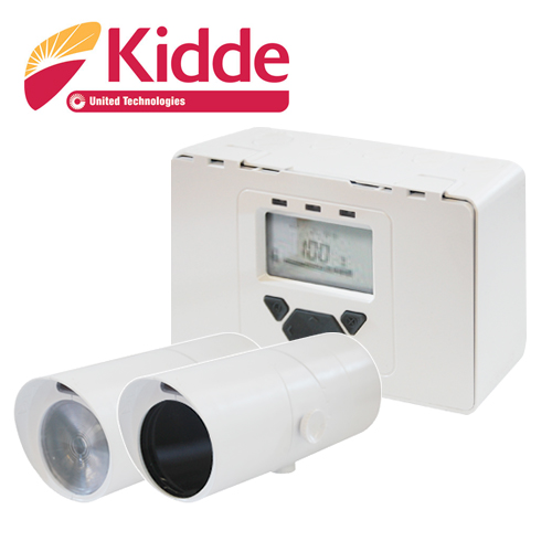 Sistema de Detección de Humo Fotobeam Convencional Kidde KC3000-103 Incluye Monitor, Transmisor y Receptor Cobertura de