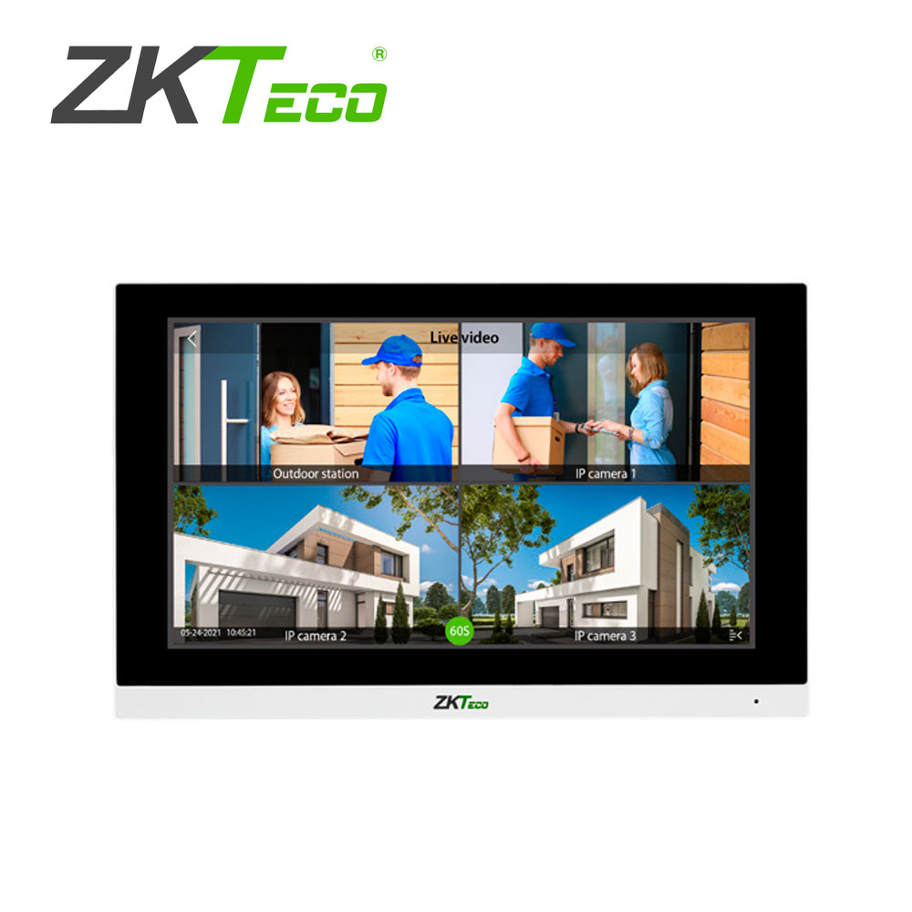 CC081ZKT02 Monitor IP Zkteco VT07-B01 / Comunica Unicamente con Serie Senseface/ Pantalla Tactil de 7 Pulgadas
