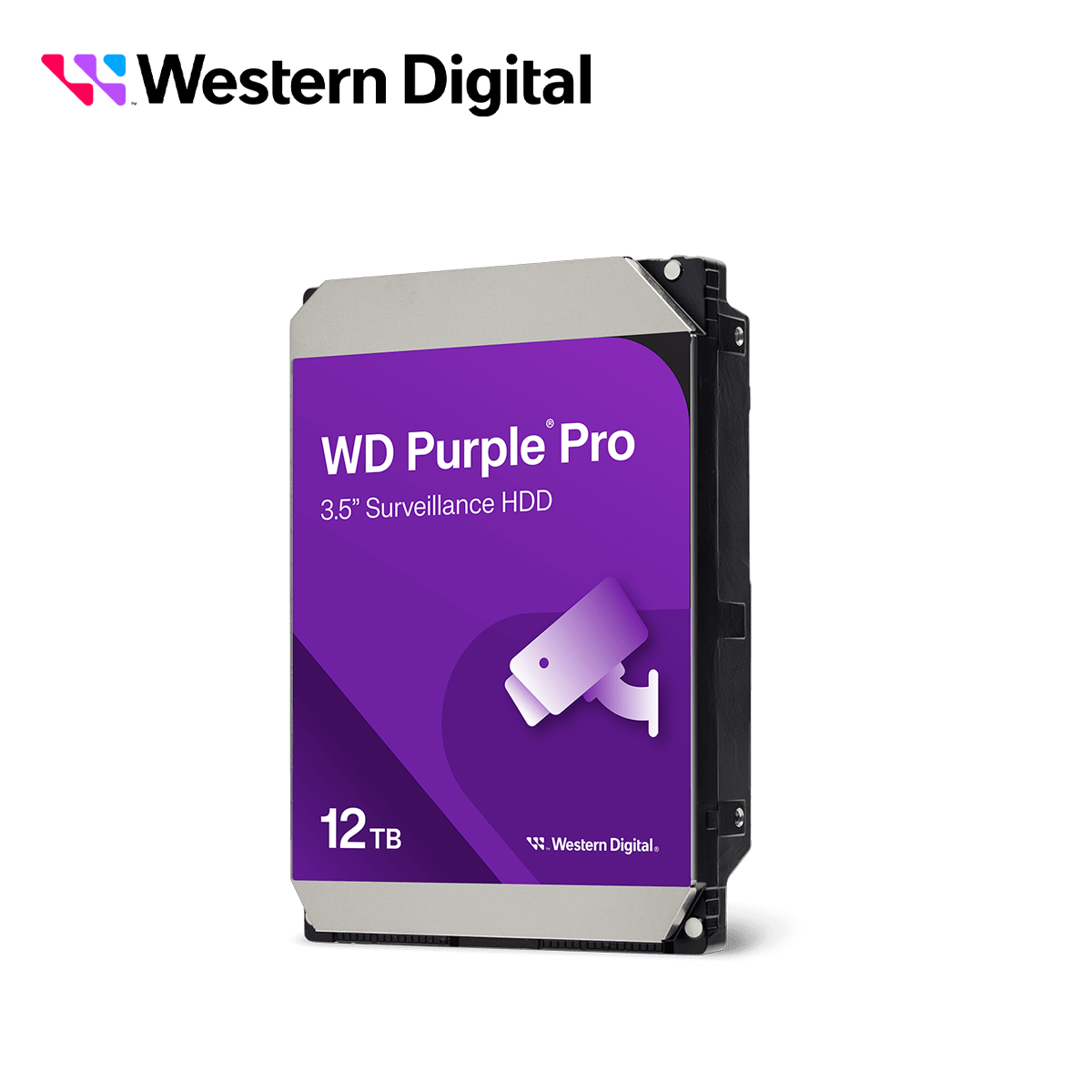 Disco Duro DD 12TB Sata WD Purple PRO WD122PURP 24/7 Optimizado para Videovigilancia Sata III 6GB/S 7200 RPM WD PRO