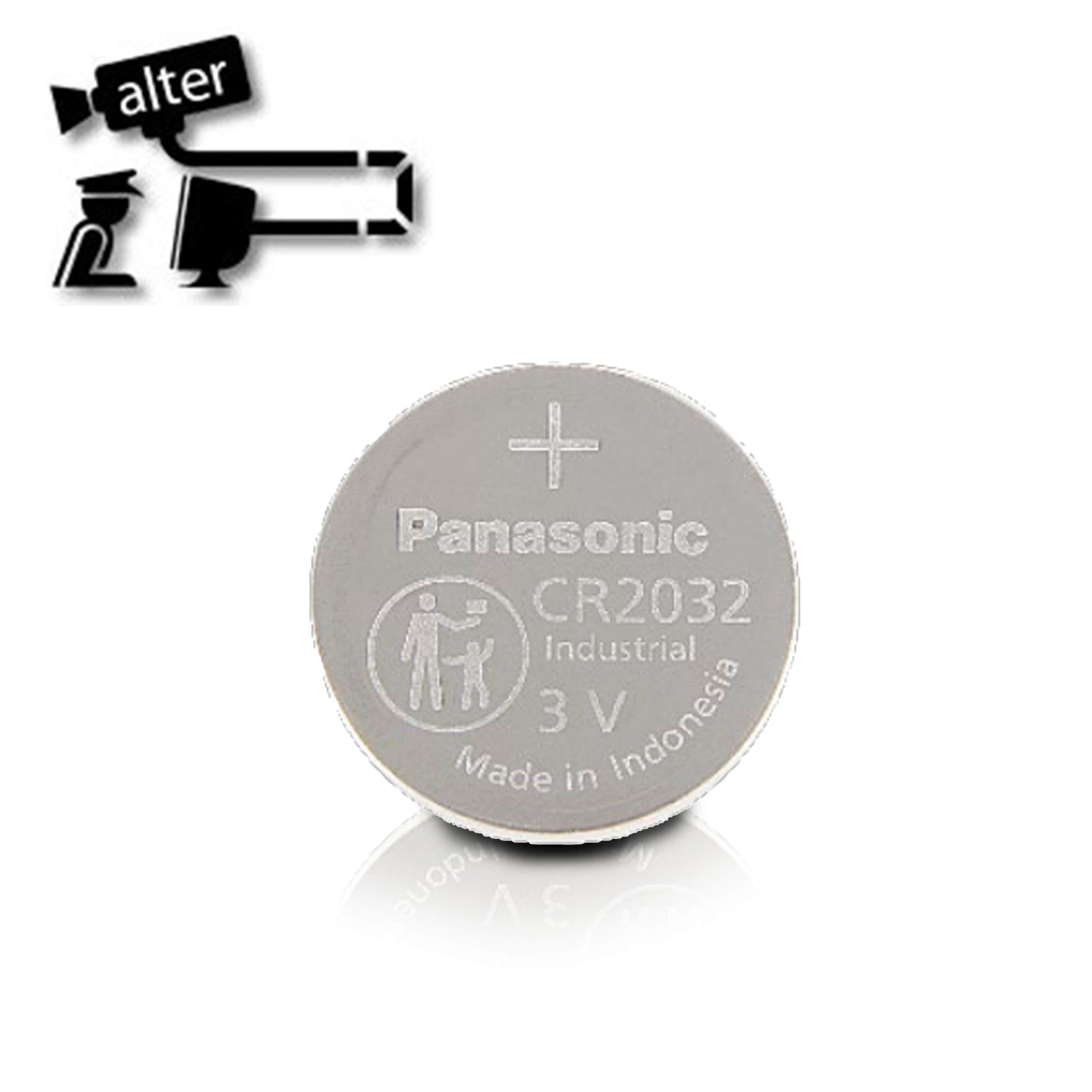Batería Litio Panasonic CR2032 3V 225MAH Tipo Moneda para USO en Controles Remotos y Respaldo de Memorias Temperatura