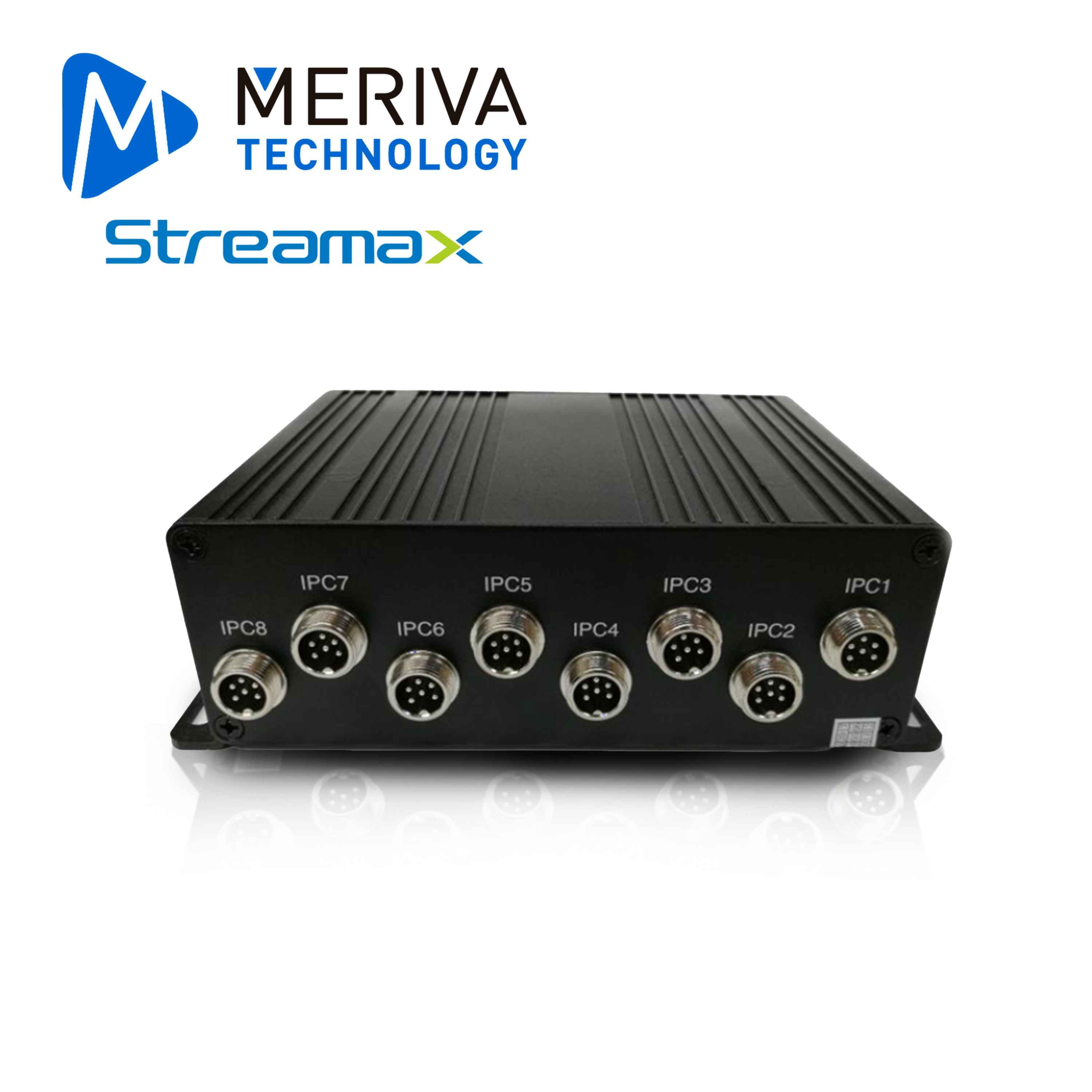 Switch PON Movil Meriva Streamax Mswitch / 8 Puertos / Cámaras IPC DIN de 6PIN / 8-36 VCD / Carcasa de Alta Resistencia