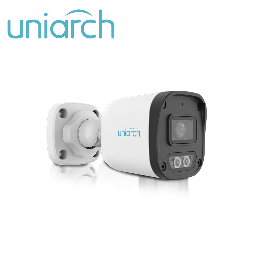 Cámara IP Bullet Uniarch IPC-B132-AF28-DL-ECO / 2MP / Lente 2.8MM / DNR / IR30M / DUAL-LIGHT / MICROFONO-INTEGRADO