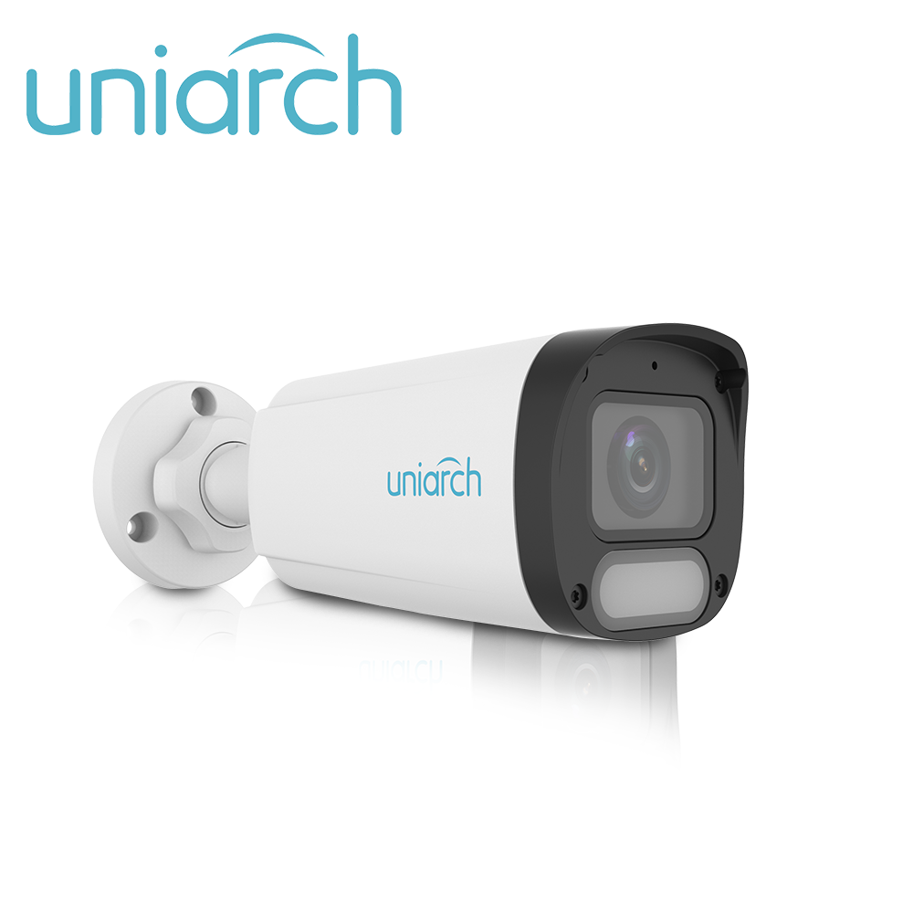 Cámara IP Bullet Owlview Uniarch IPC-B242-ADF28K-WP / 2MP / Lente 2.8MM / TRUE-WDR120DB / LUZ-CALIDA30M-LUZ-BLANCA30M