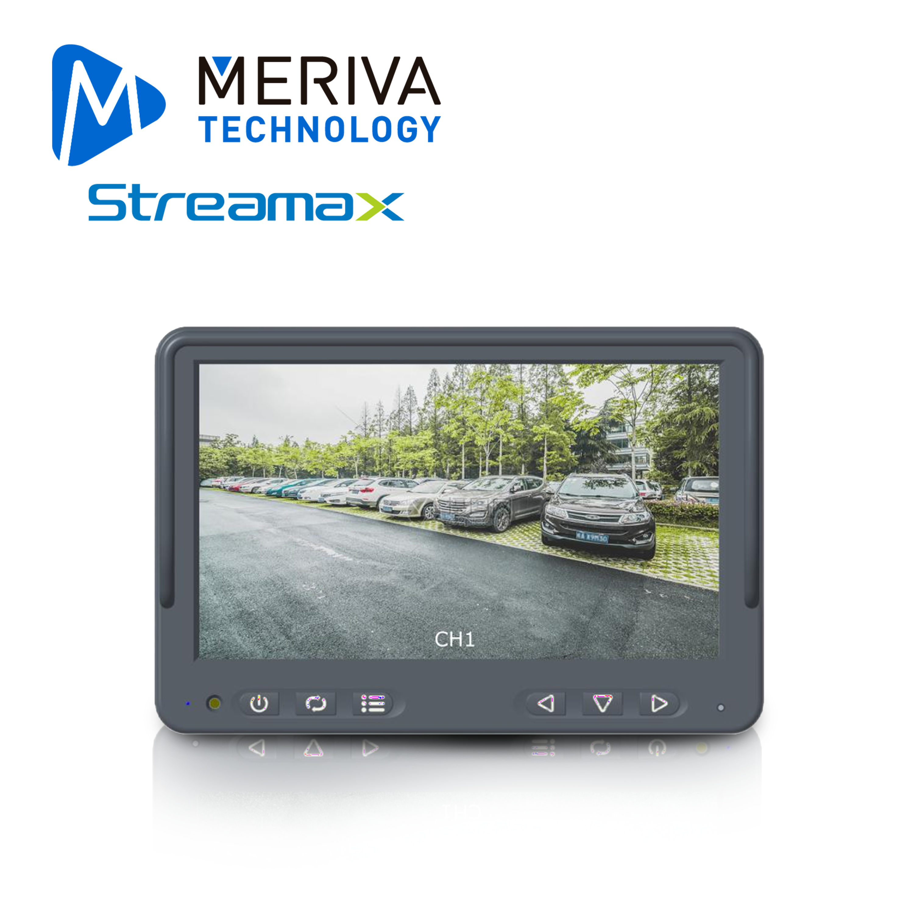Monitor Movil Streamax MDP7S / 7 Pulgadas / Conector DIN 4 Pines / Altura Ajustable / Funciona Solo para Visualizacion