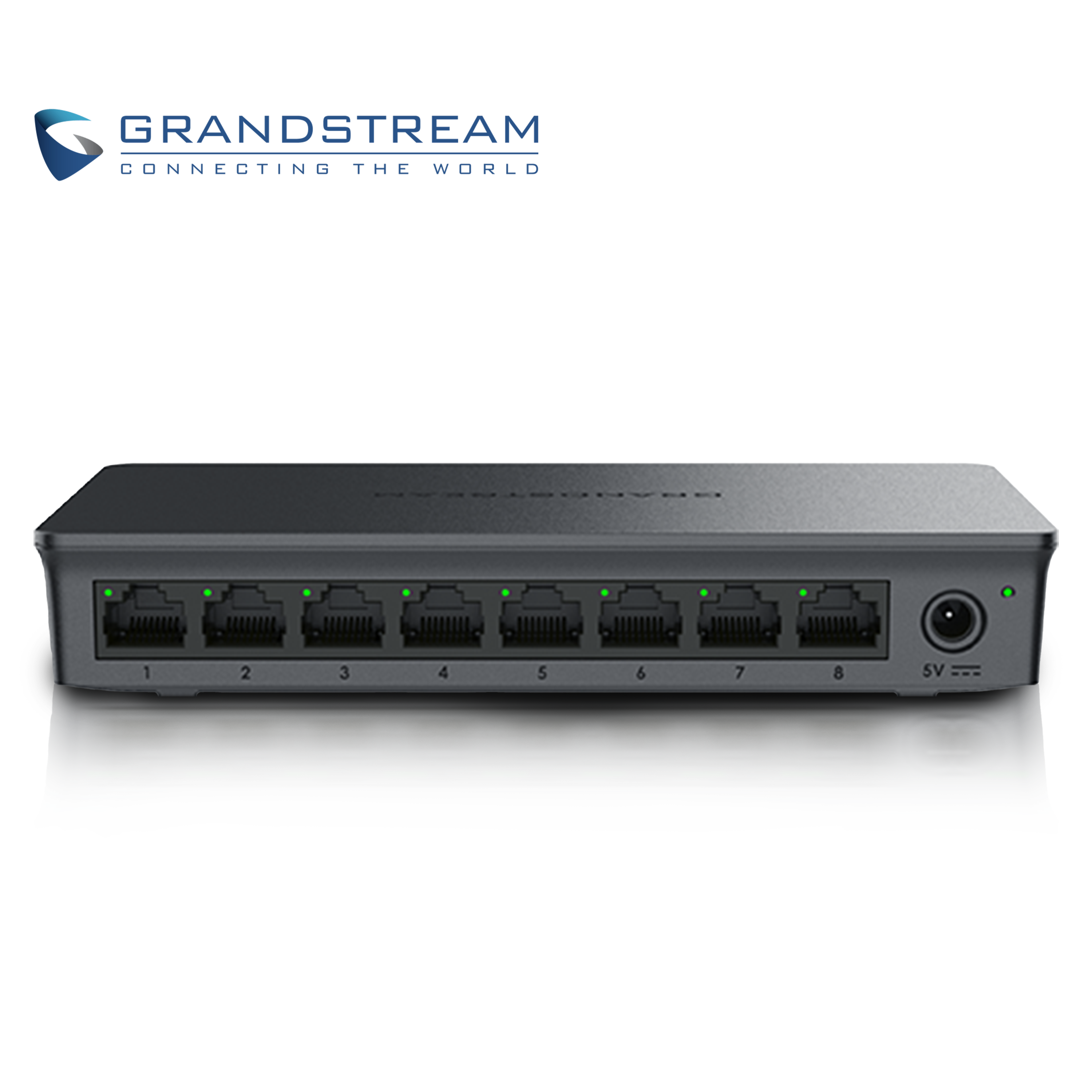 Switch NO Administrable Grandstream GWN7701 / 8 Puertos 10/100/1,000MBPS / Montaje Escritorio/Pared / Alimentación