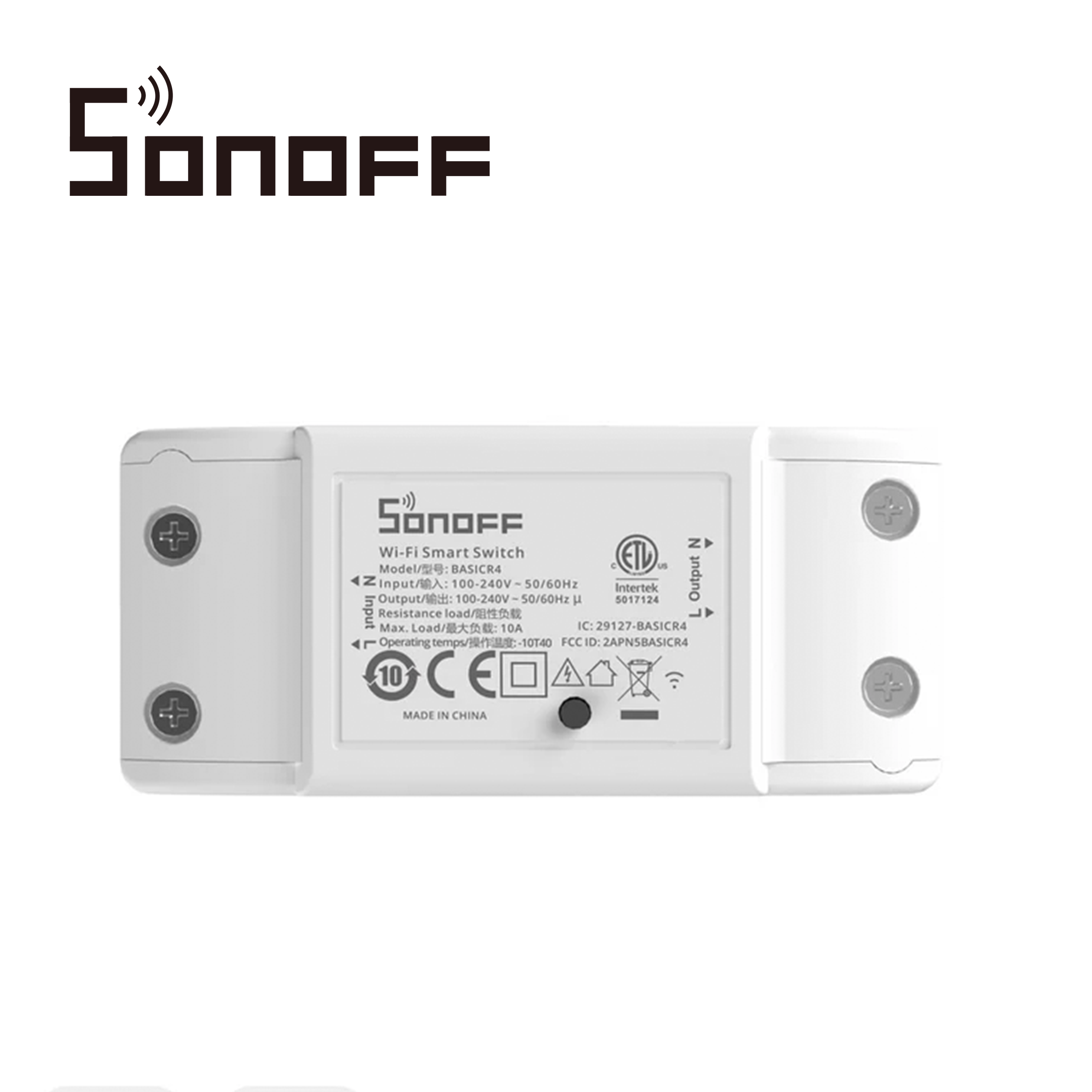 Interruptor On/Off Sonoff BASICR4 / Smart Inalámbrico / WiFi para Solucion de Smart Home / con Temporizador para IOS y