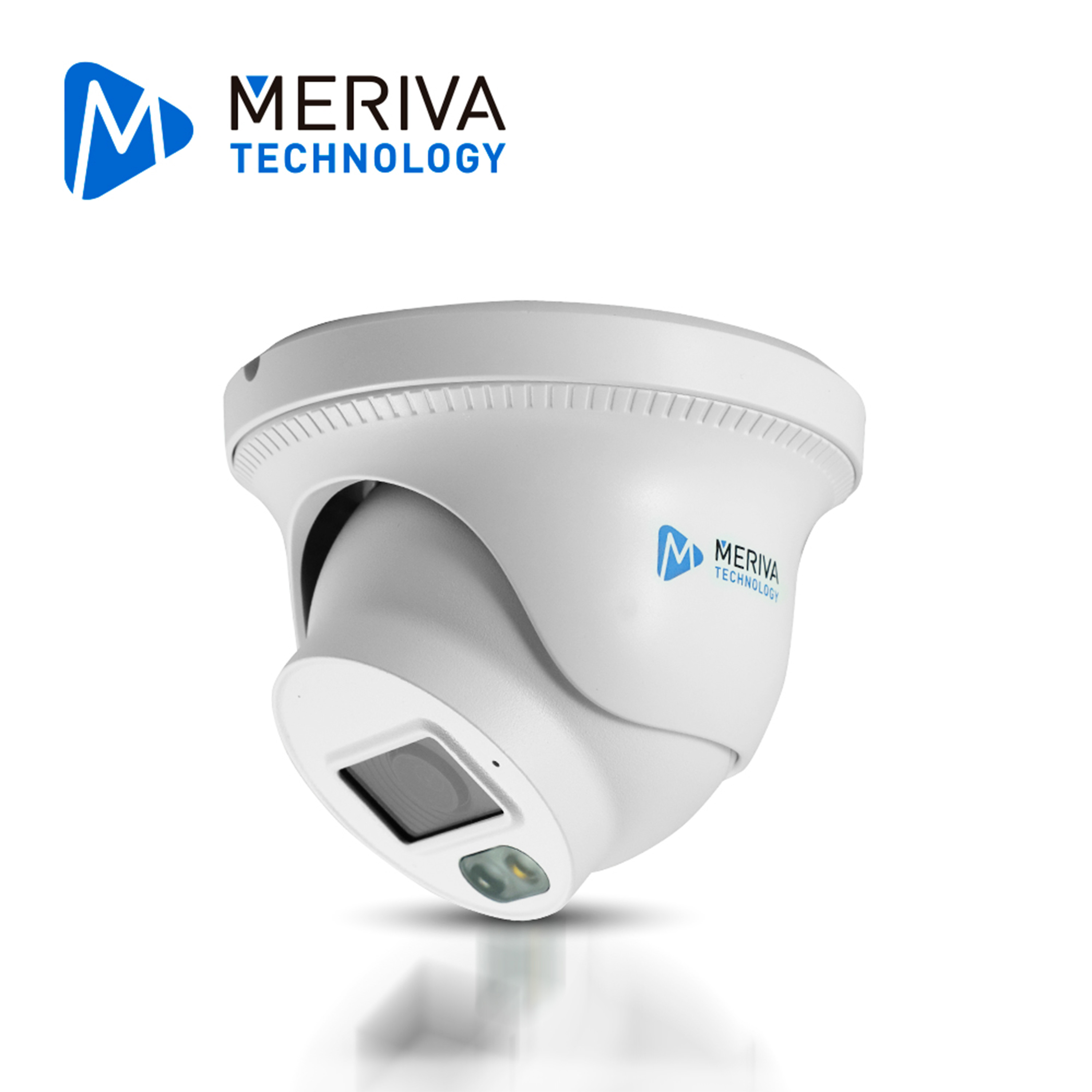 Cámara IP Domo Turret Meriva Technology MTD-404D / 4 MP / H.265+ / 2.8MM / Iluminación Dual (20 - 30 M IR / 10 - 20 M