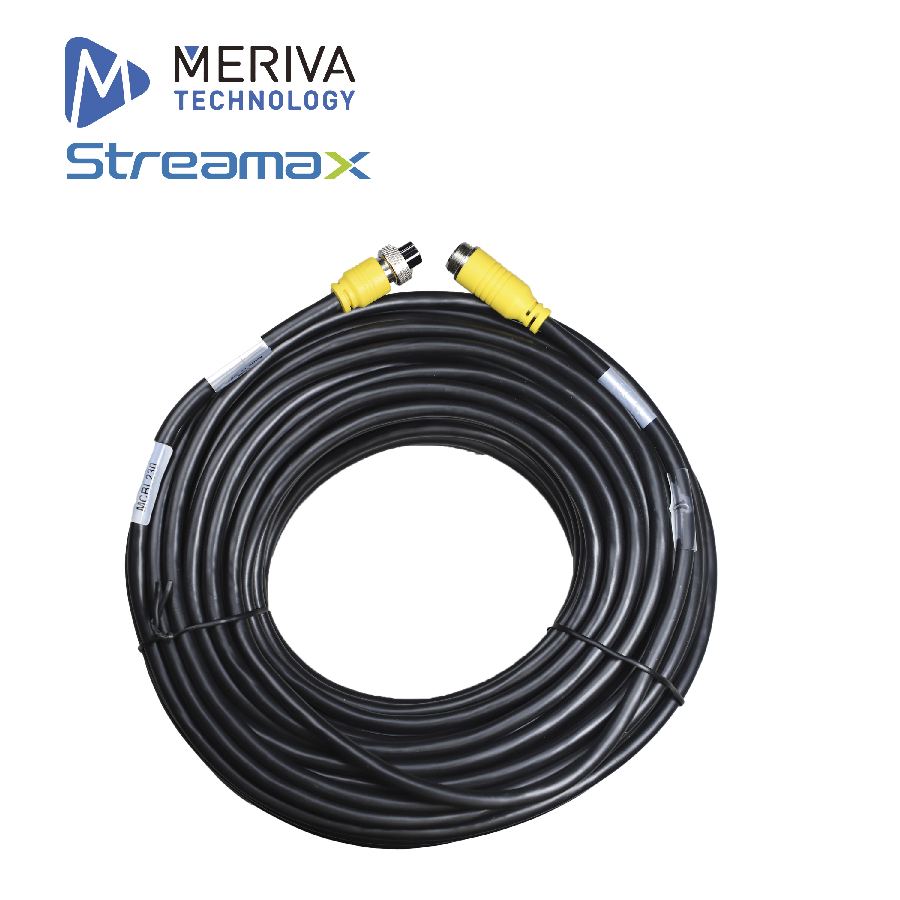 Cable DIN de Aviacion Streamax MCBL230 / 4 Pines / 23 Metros / Compatible con Cámaras AHD