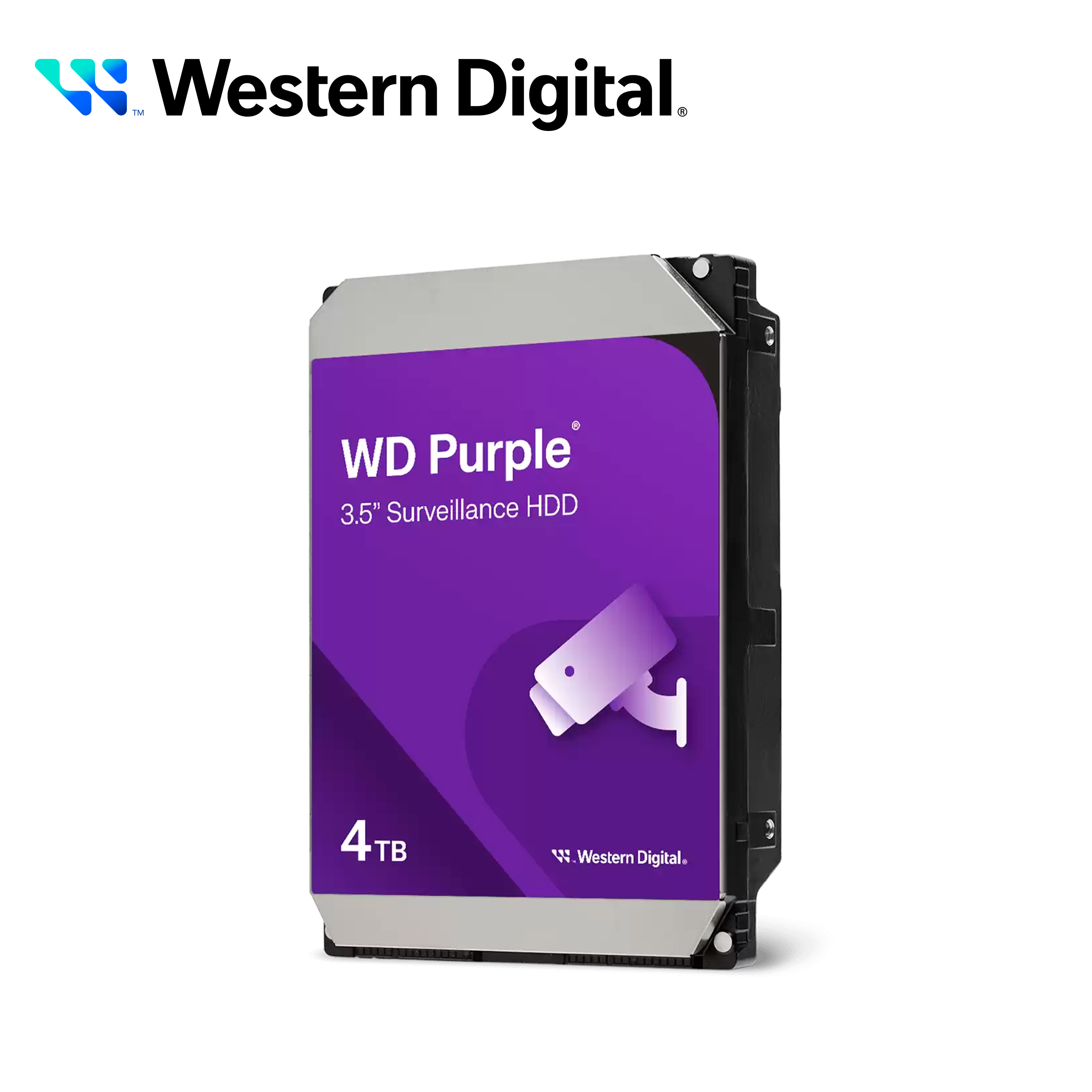 Disco Duro DD 4TB Sata WD Purple WD44PURZ 24/7 Optimizado para Videovigilancia Sata III 6GB/S