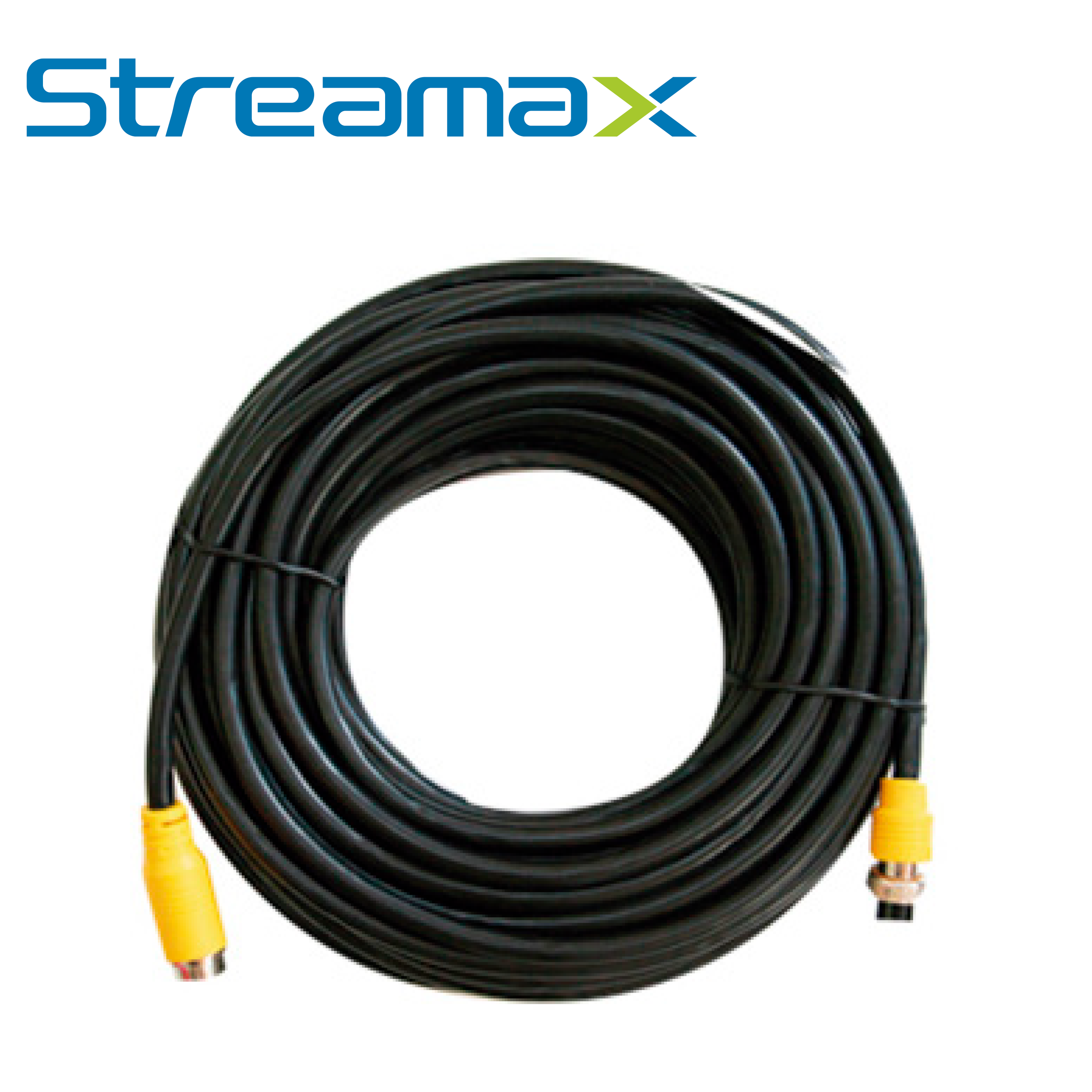 Cable DIN de Aviacion Streamax MCBIP110 / 6 Pines / 11 Metros / Compatible con Cámaras IP