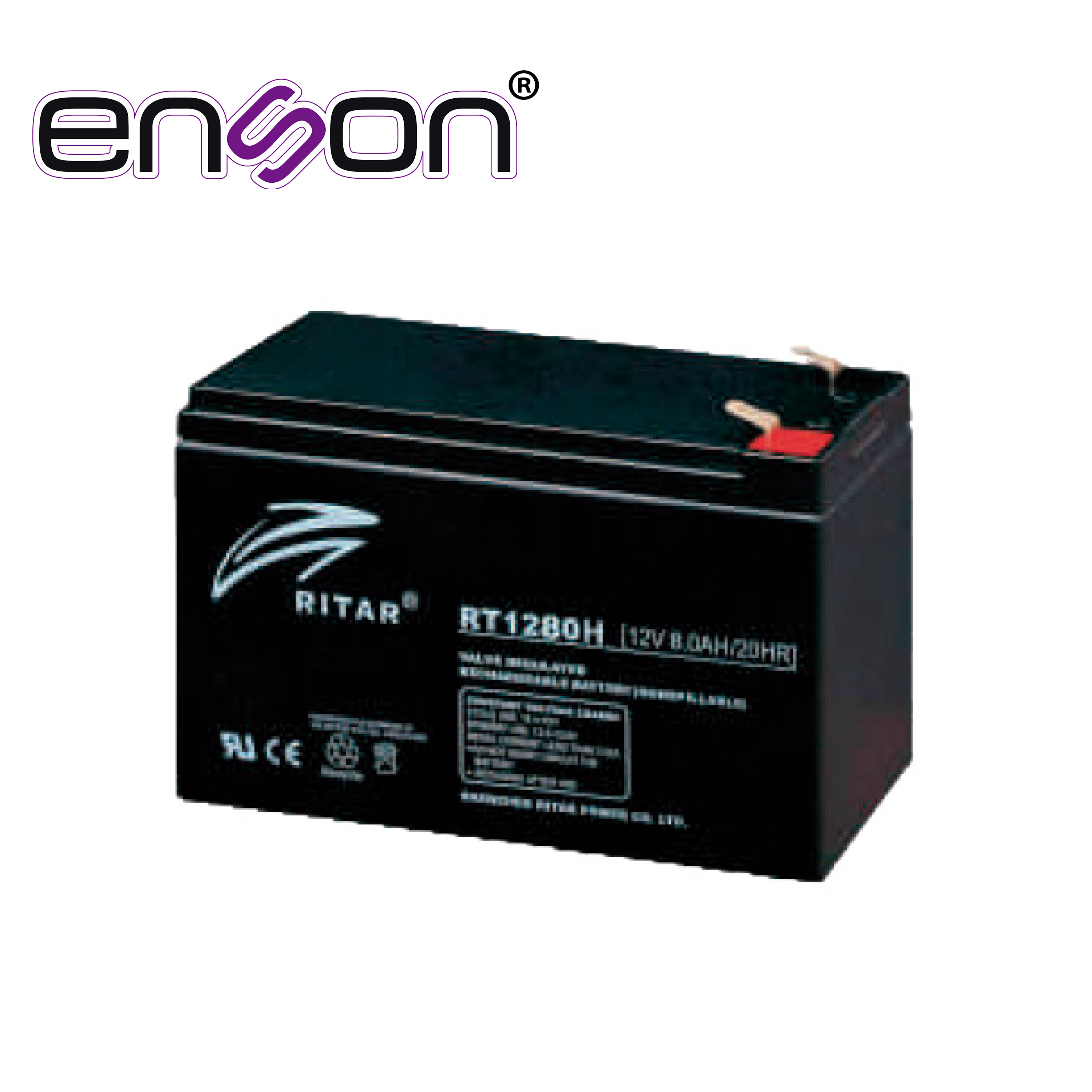 Batería de Reemplazo Enson ENS-BT812R / 12V 8AH / Base PLOMO-ACIDO / Compatible con UPS Enson ENS-EA280 y ENS-EA2150