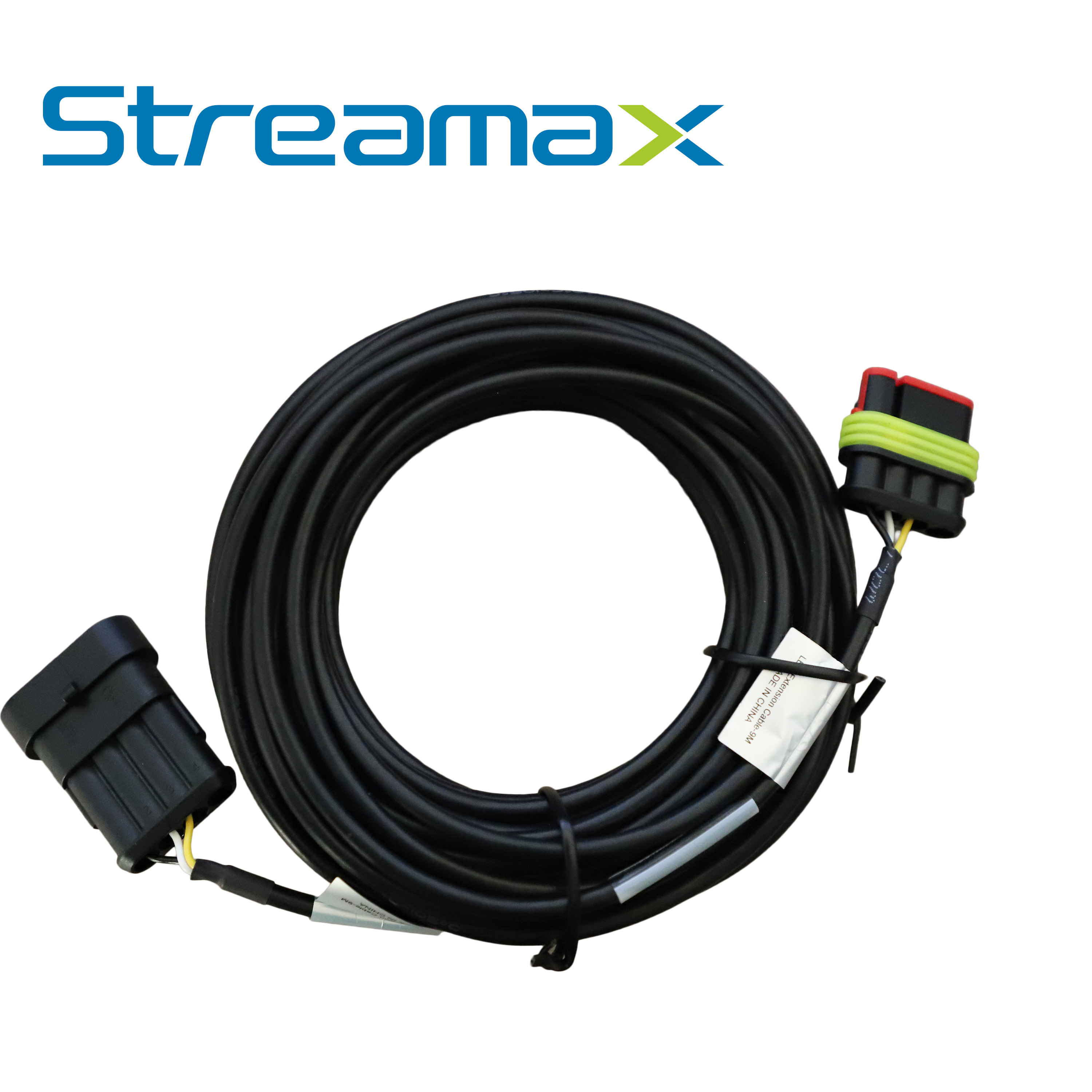 Cable Alargador Streamax MCBL90 LED / 4 Pines / 9M / Compatible con los Modelos ANDLED-FRONT/ANDLED-REAR/ANDLED-SIDE