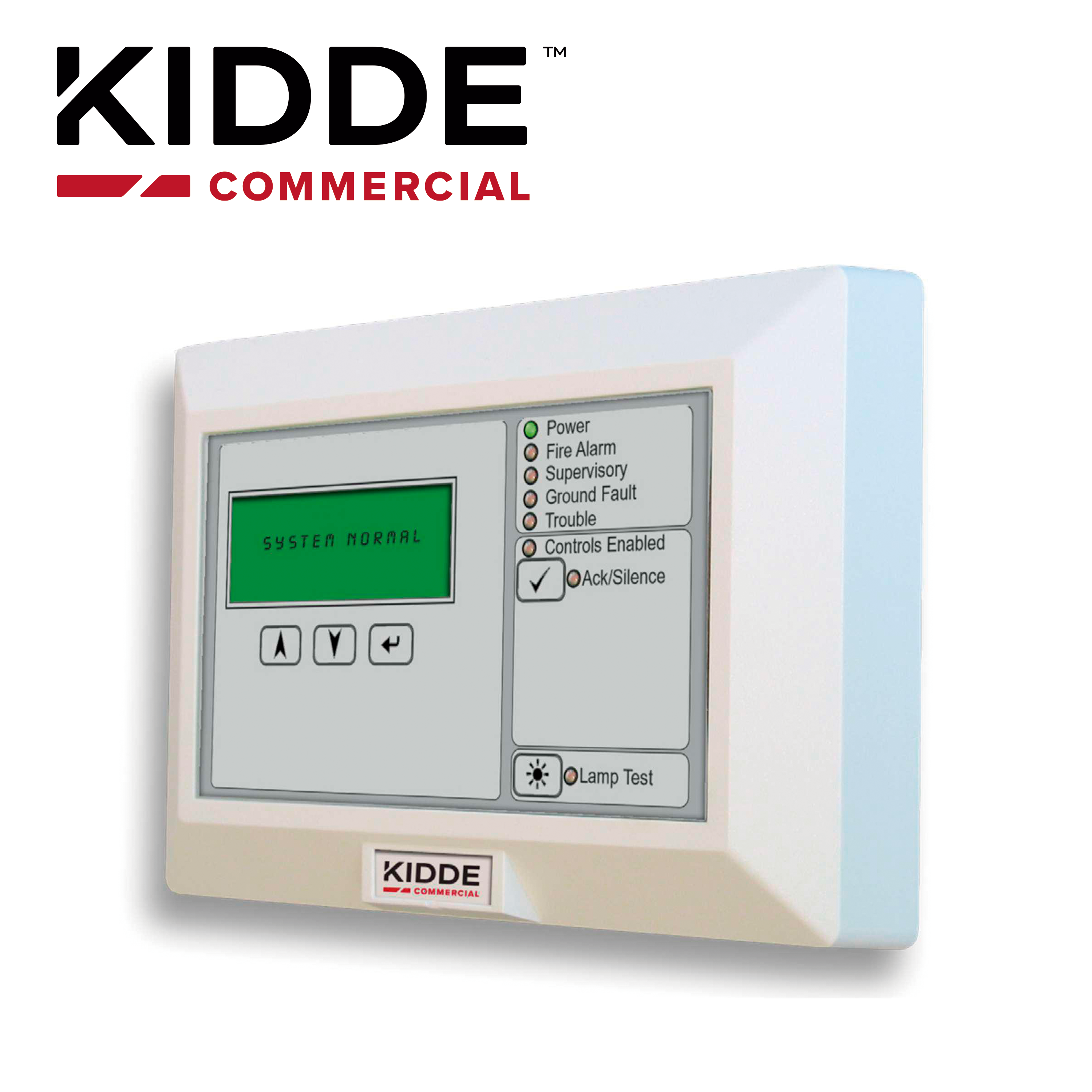 Anunciador Remoto Kidde K-RLCD-C-SP-2 / Blanco / Compatible con la Series VS y Evolve / Controles Comunes