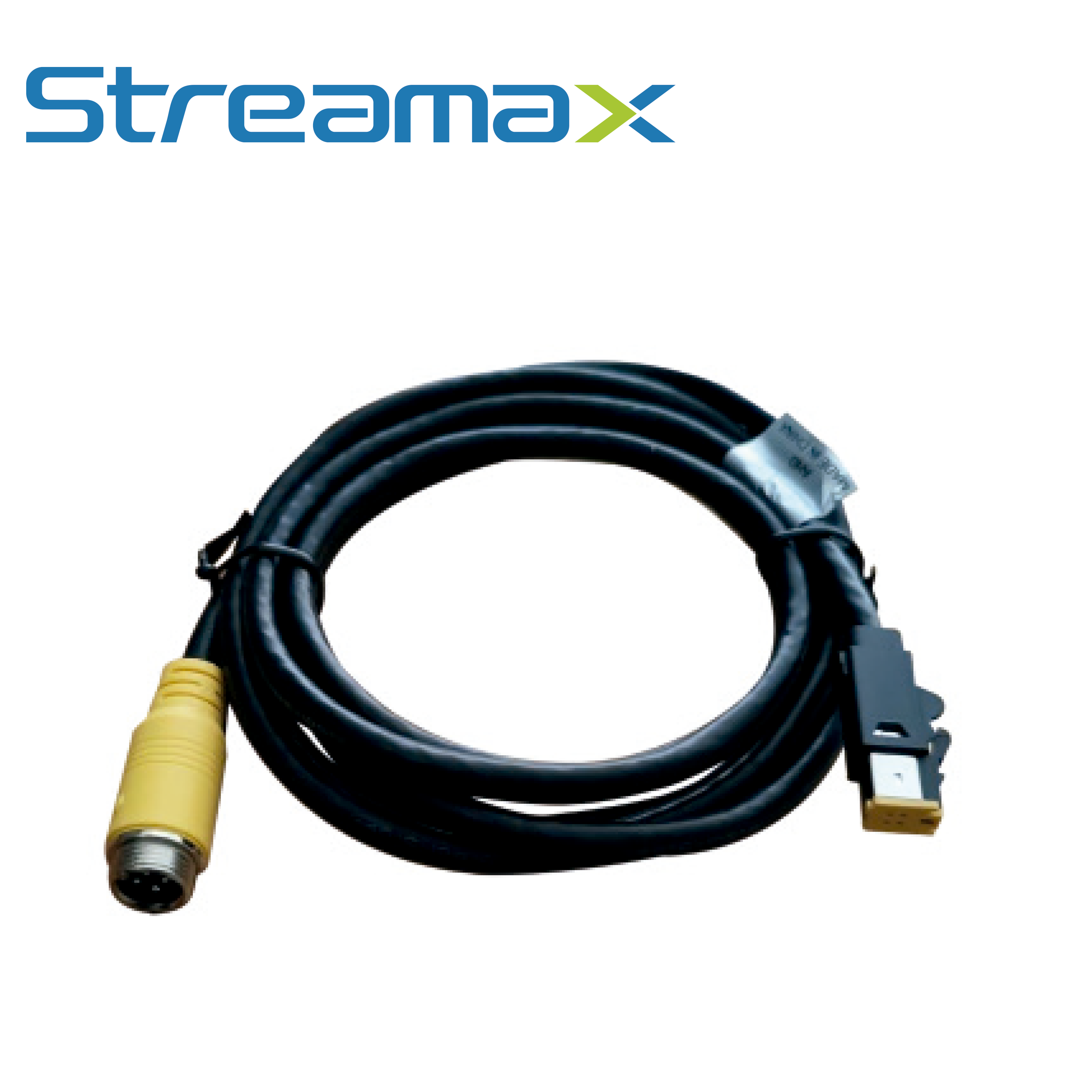 Cable Convertidor DIN de Aviacion Streamax M4PIN DJ-TRANSFER / 4 Pines / 0.18 Metros / Compatible con Cámaras AHD y