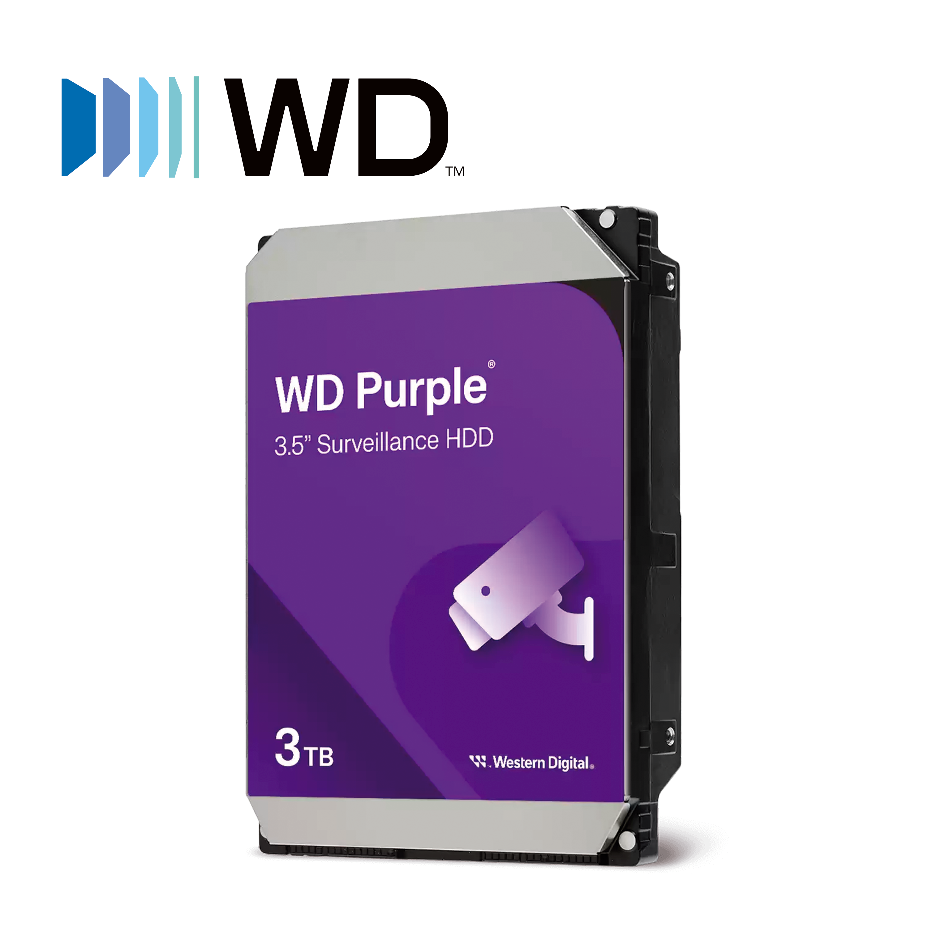 DD Disco Duro 3TB Sata WD Purple WD34PURZ / 24/7 Optimizado para Videovigilancia / Allframe / CMR / Cache 256MB / Hasta