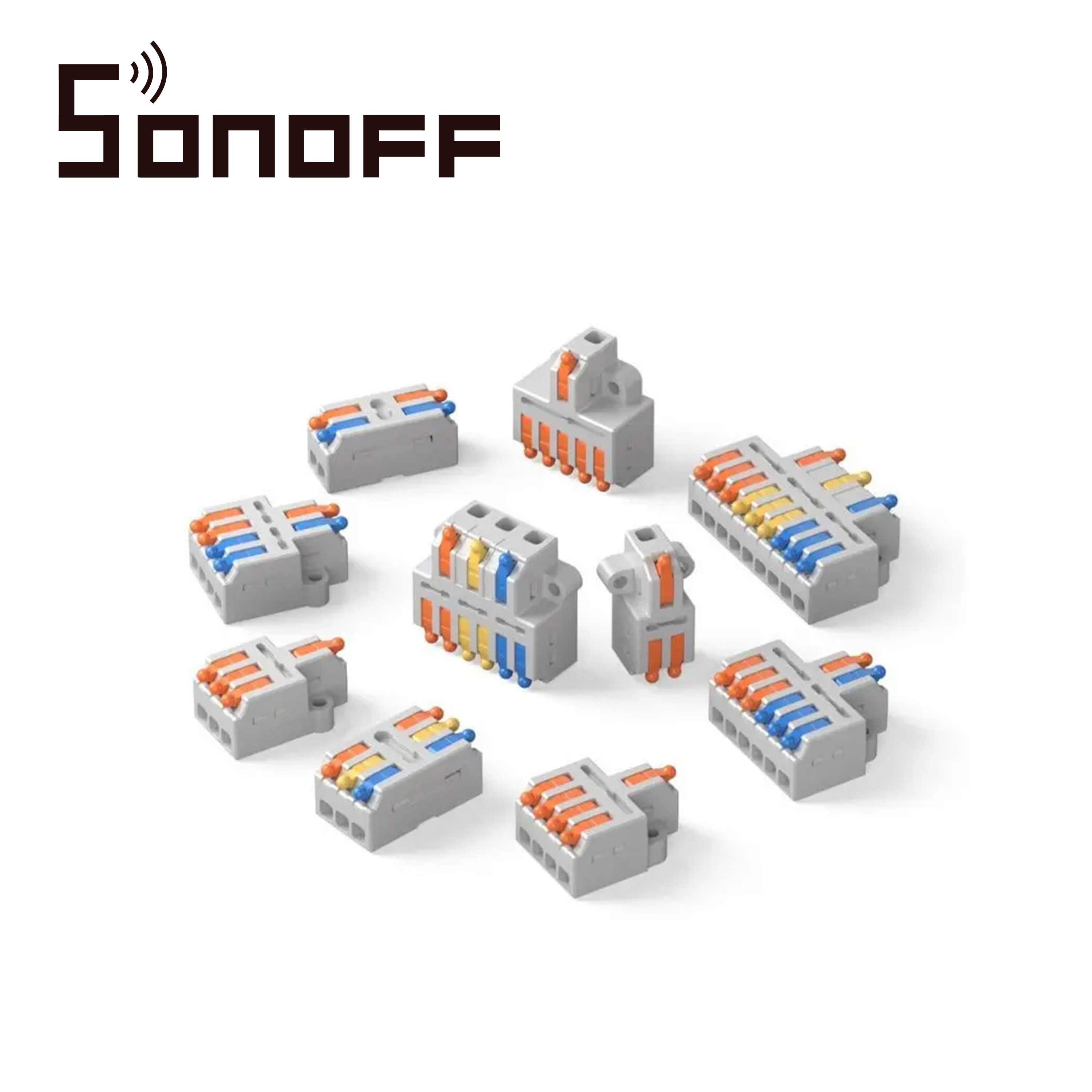 Conectores de Empalme Rapido Sonoff D1-2 / Juego de 54 Conectores Rapidos de Diferentes Capacidades de Conductores