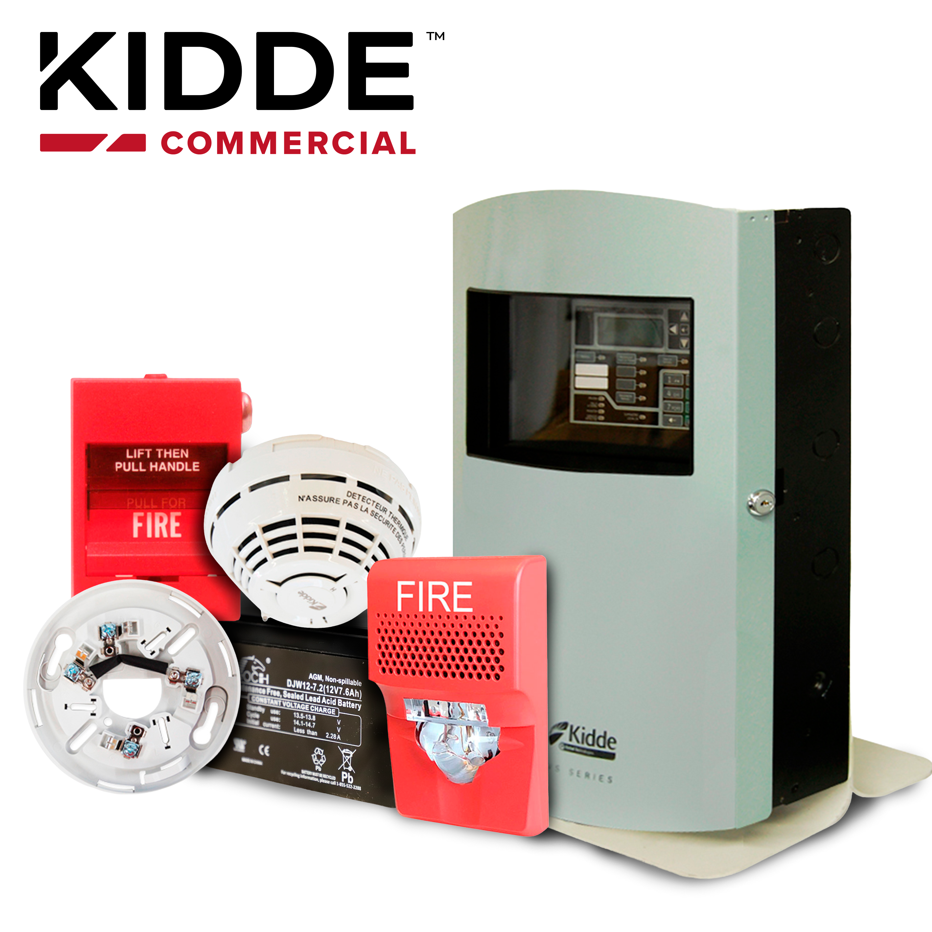KIT Basico para Detección de Incendio para Sitios de 169 a 200 MTS Cuadrados / Ideal para Retail - Oficinas y