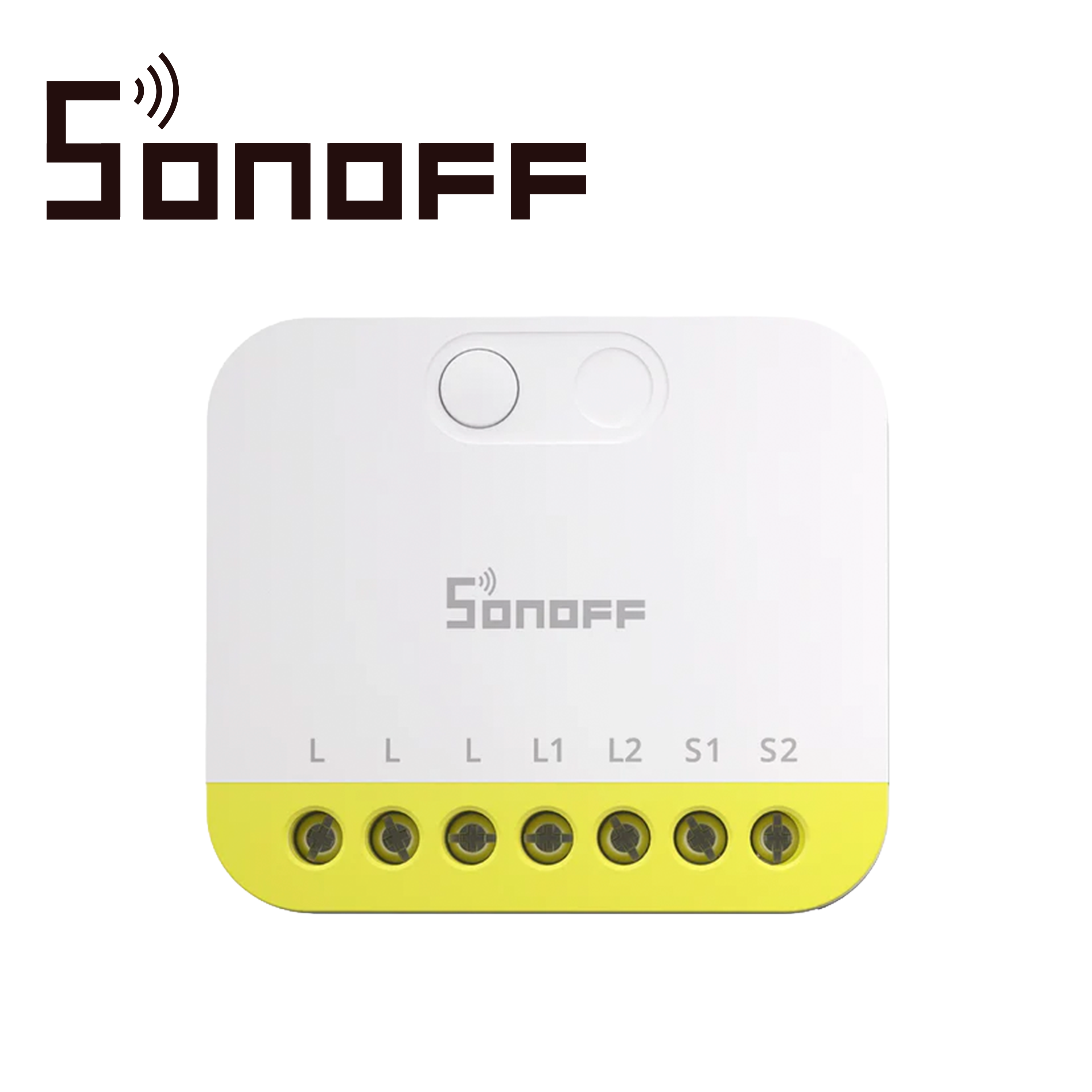 Mini Interruptor Inalámbrico Sonoff MINI-ZB2GS-L / Zigbee 3.0 / con 2 Canales Independientes / NO Necesita Neutro