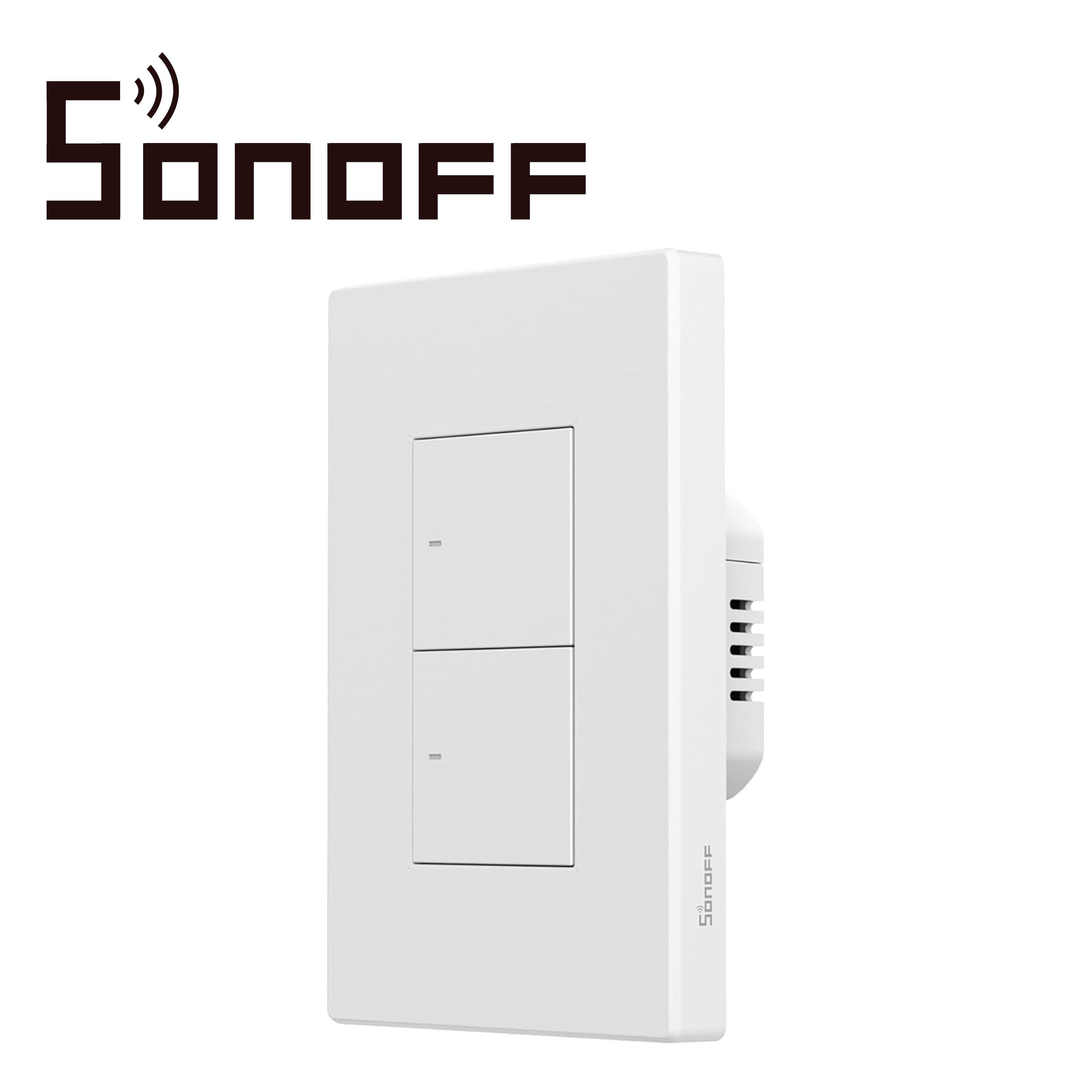Apagador de Pared Touch Sonoff M5-2C-120W / 2 Canales On/Off/ Matter/ WiFi 2.4GHZ / Compatible con Google Home / Alexa