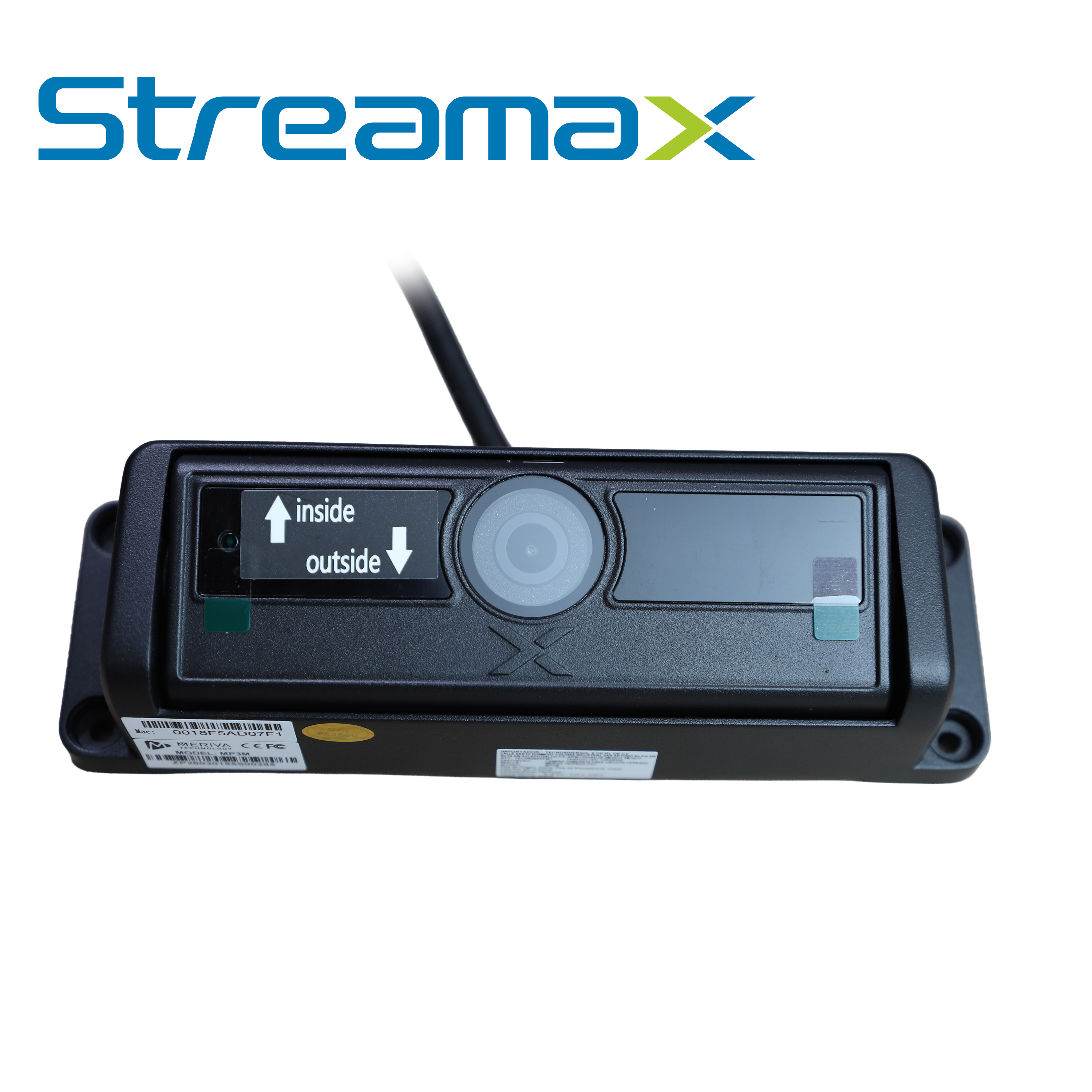 Cámara Master Contadora de Personas IP Streamax MP3M-EM / 2MP / 2.7MM / 3M IR / IP54 / Conector DIN 6 Pines / 12 VCD