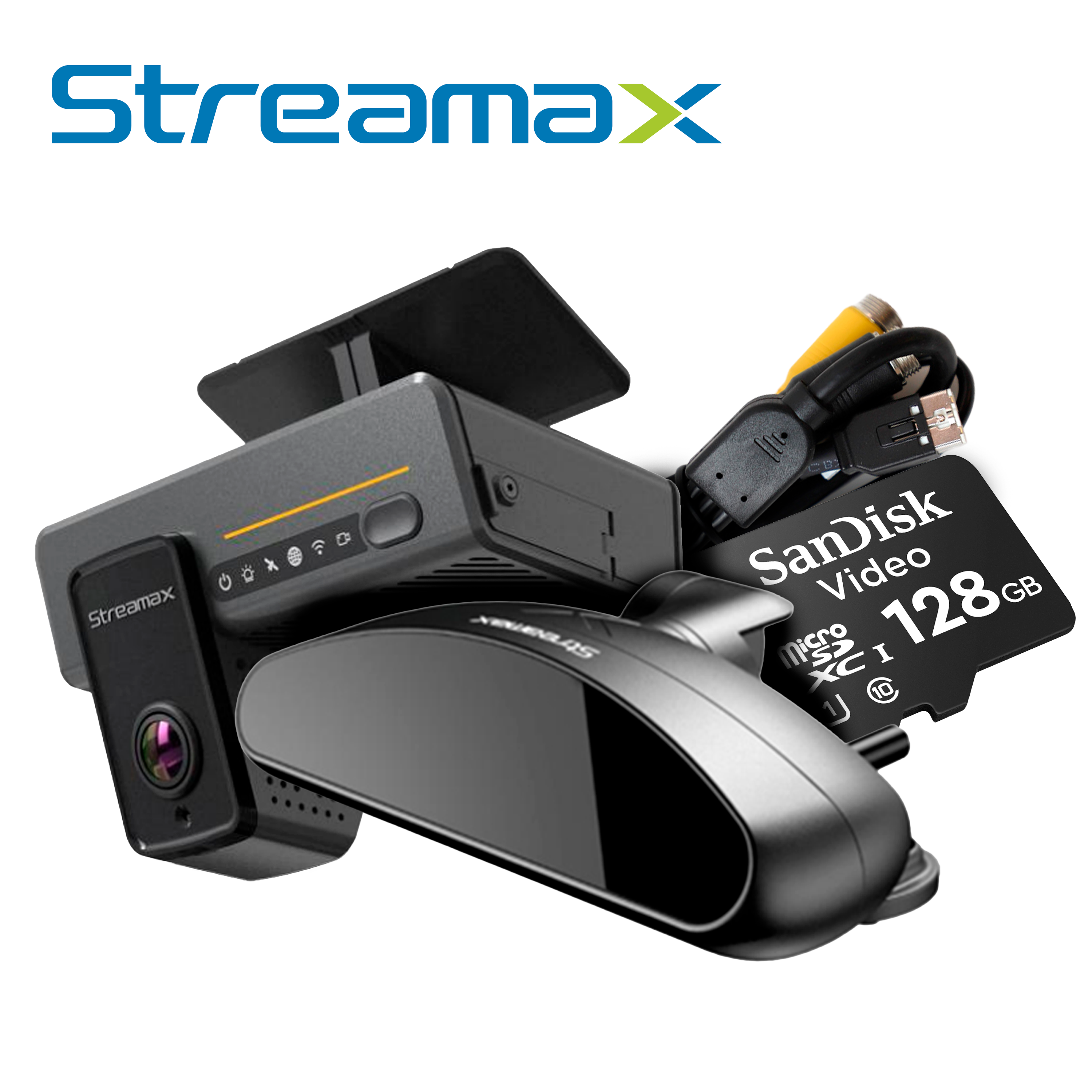 KIT Movil Streamax Madsm KIT / Mdvr Tipo Dashcam Adplus 2.0-V1.1 + Cámara DSM C29N + ADPLUS-CABLE de Video + Tarjeta de