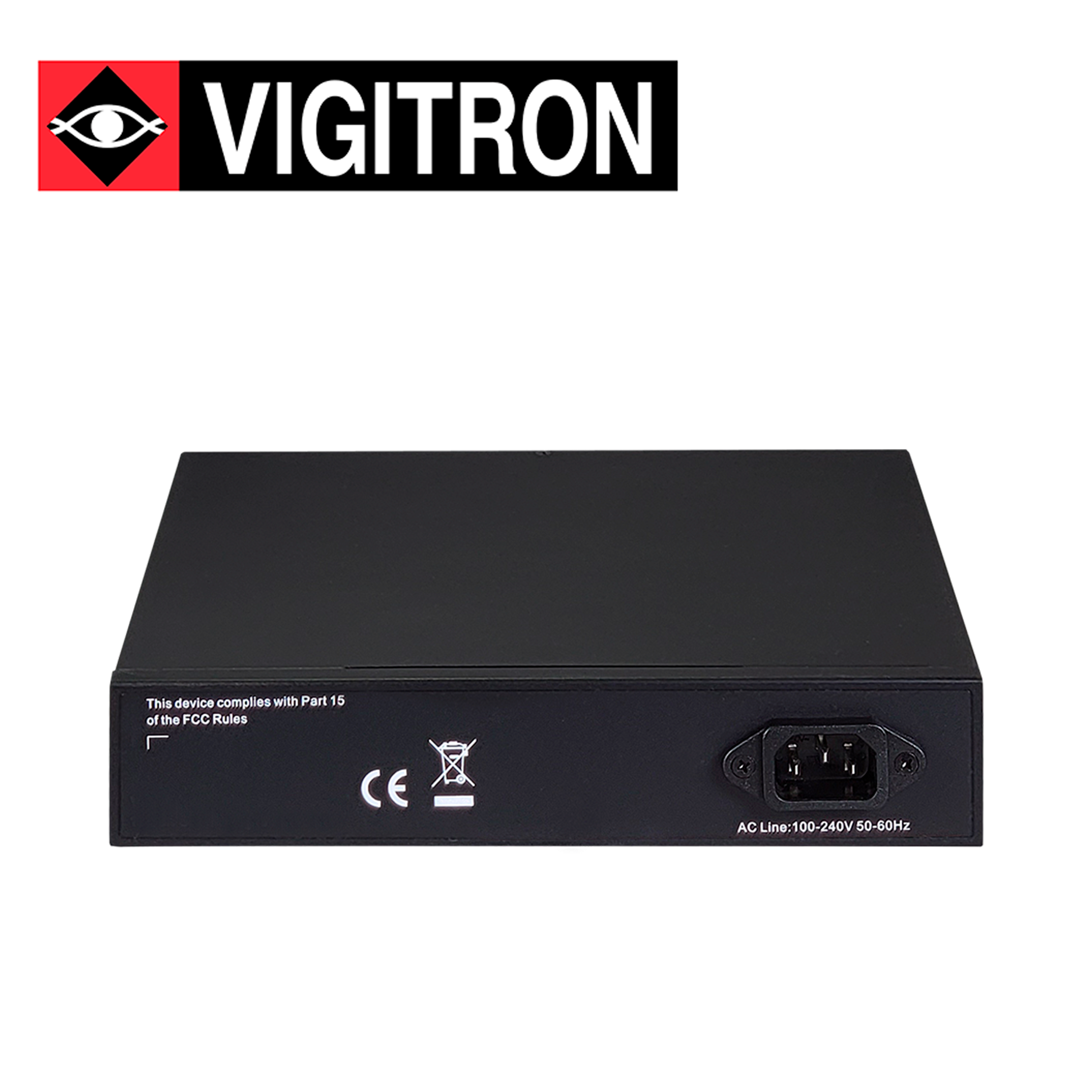 Switch PoE Administrable L3 Vigitron VI30110 / 8 Puertos RJ45 10M/100M/1000M / 2 Puertos SFP / PoE 802.3AF/AT 36W