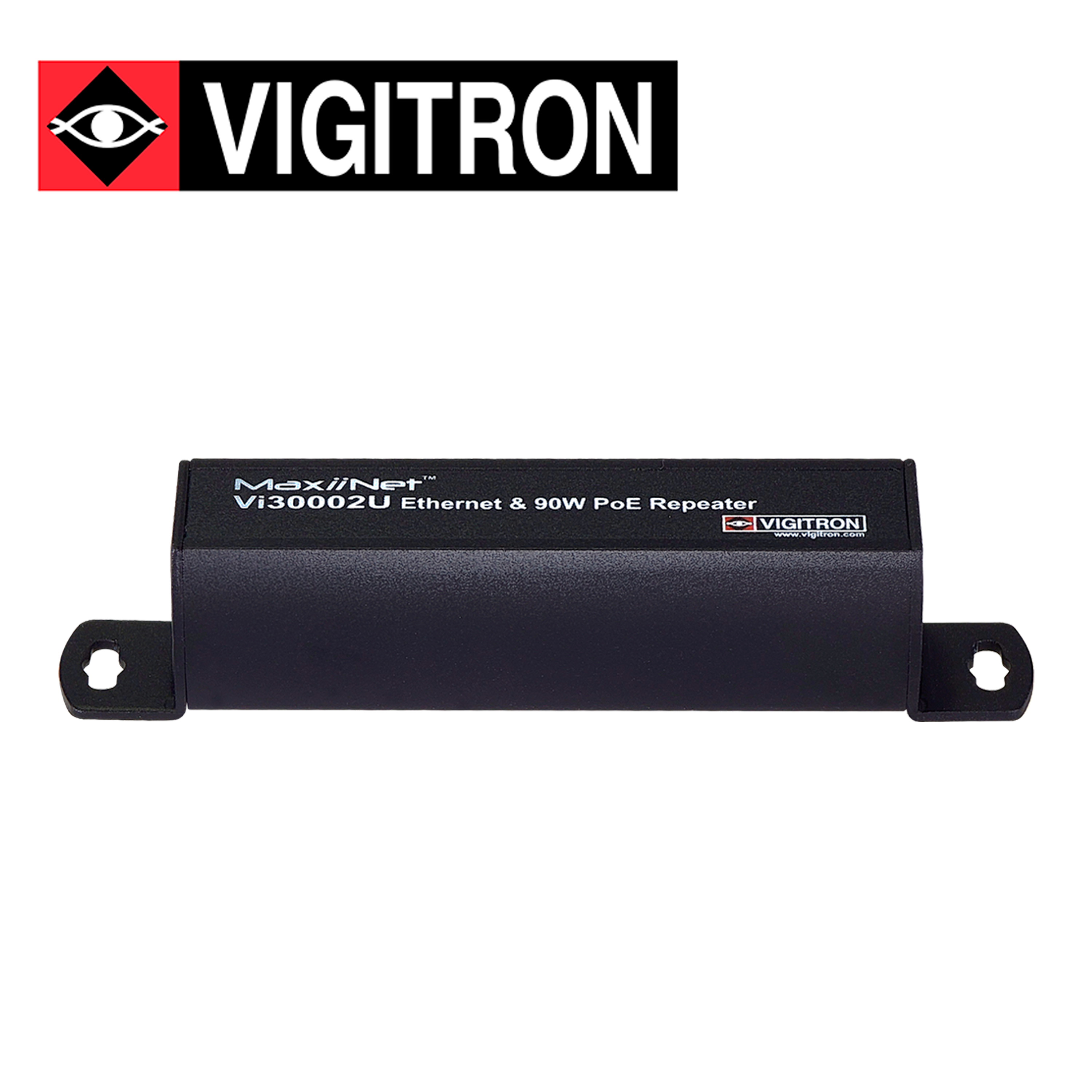 Repetidor PoE Vigitron VI30002U / 10M /100M / Extiende Señal PoE de 90W Hasta 200 Metros / PoE Af/At/Bt