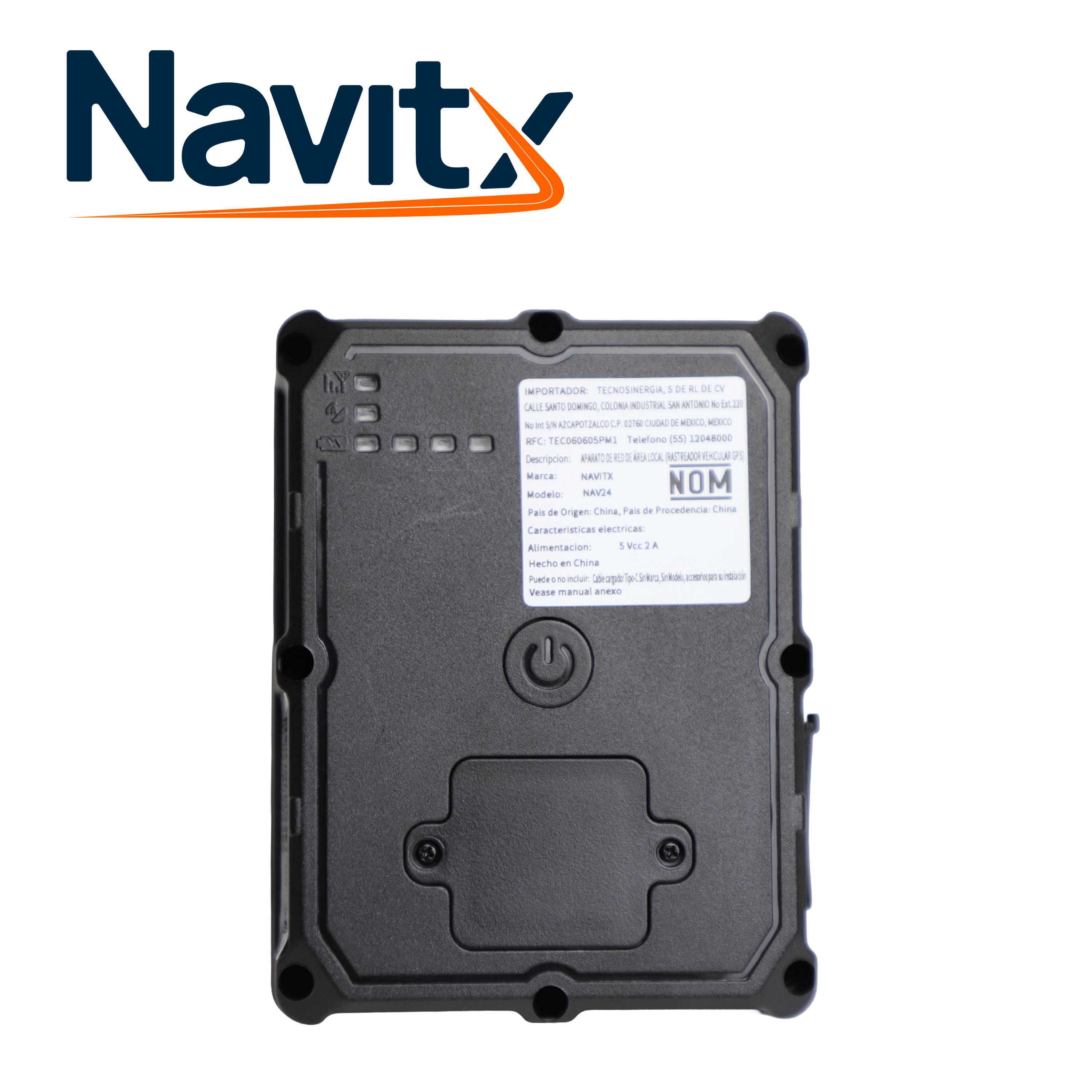 Rastreador Vehicular 4G GPS Navitx NAV24 / Montaje Magnetico / IP67 / Batería Hasta 120 Dias / Protocolo de