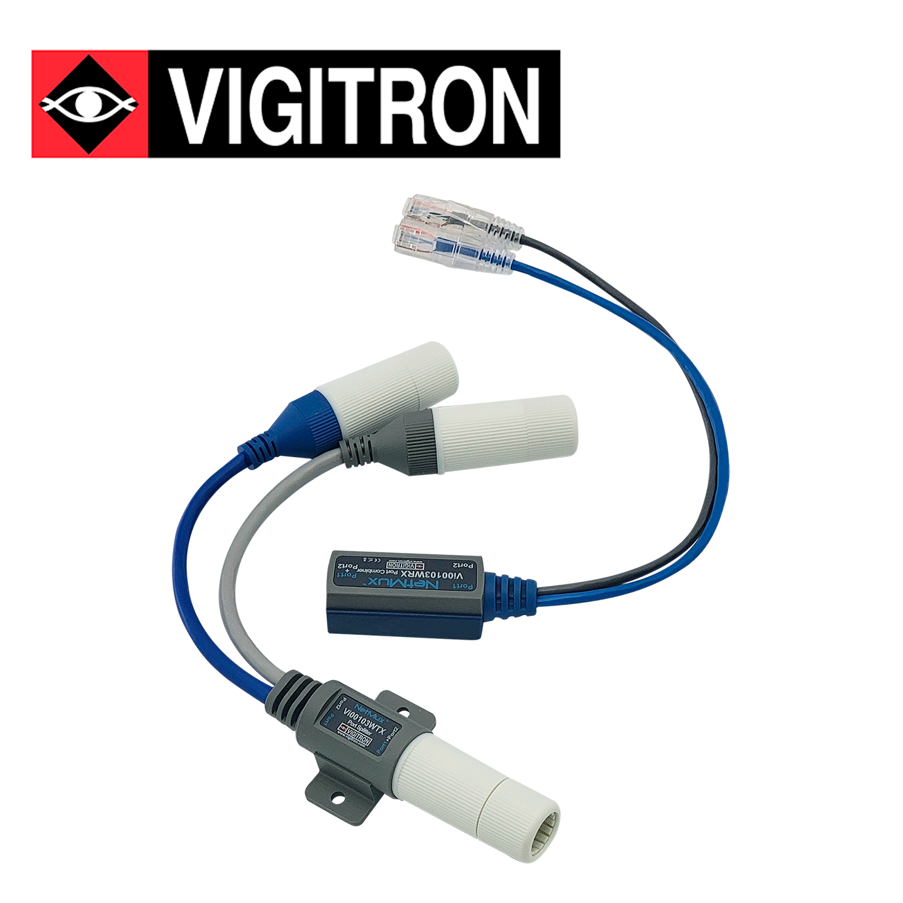 Multiplexor Exterior Vigitron VI00103W / Resistente Intemperie / Hasta 37W Cada Salida / Hasta 2 Dispositivos/ NO