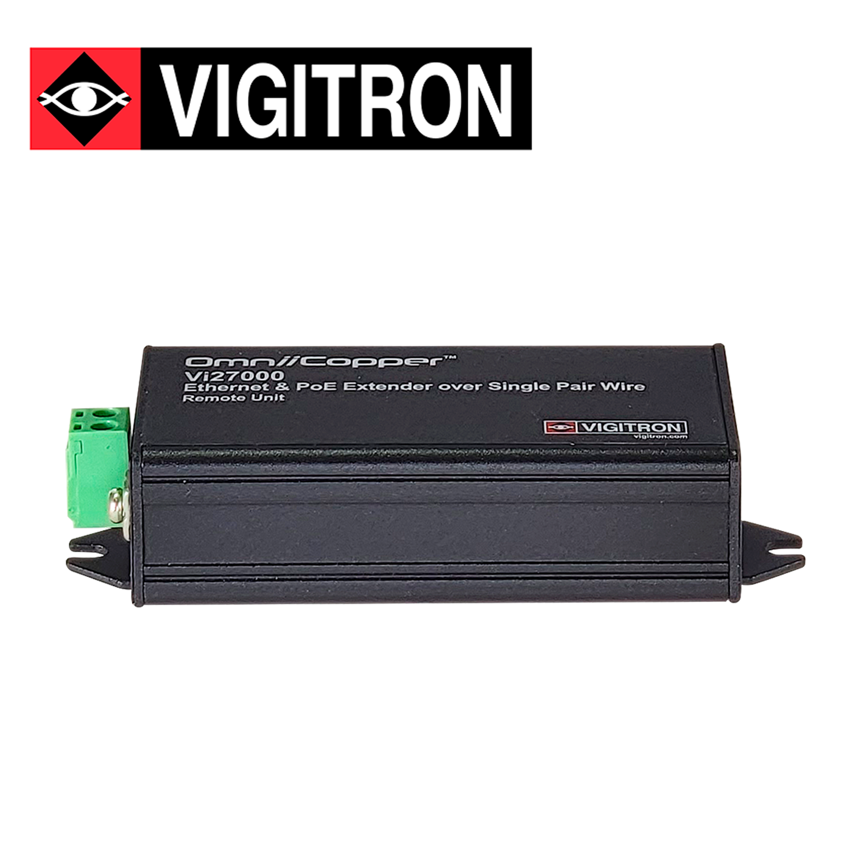 Transmisor Ethernet PAR Unico y PoE 914 Metros Vigitron Modelo VI2700 / 1 Puerto / UTP / PoE AF AT /36W / Requiere