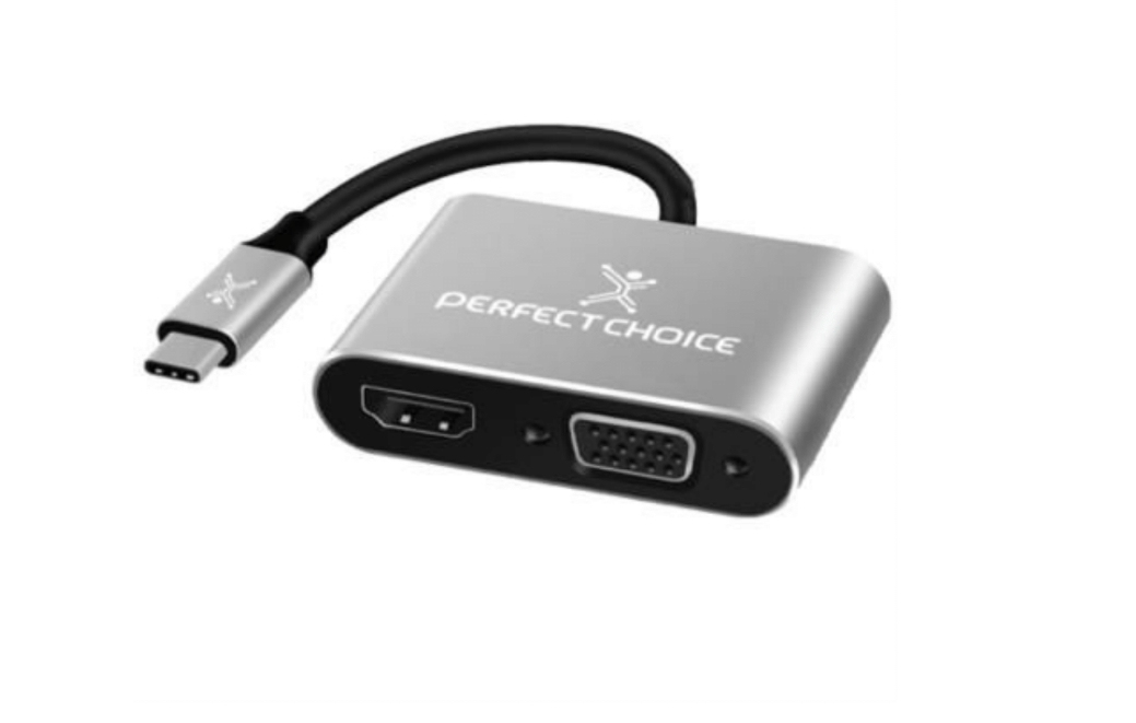Perfect Choice adaptador USB-C a HDMI1+VGA