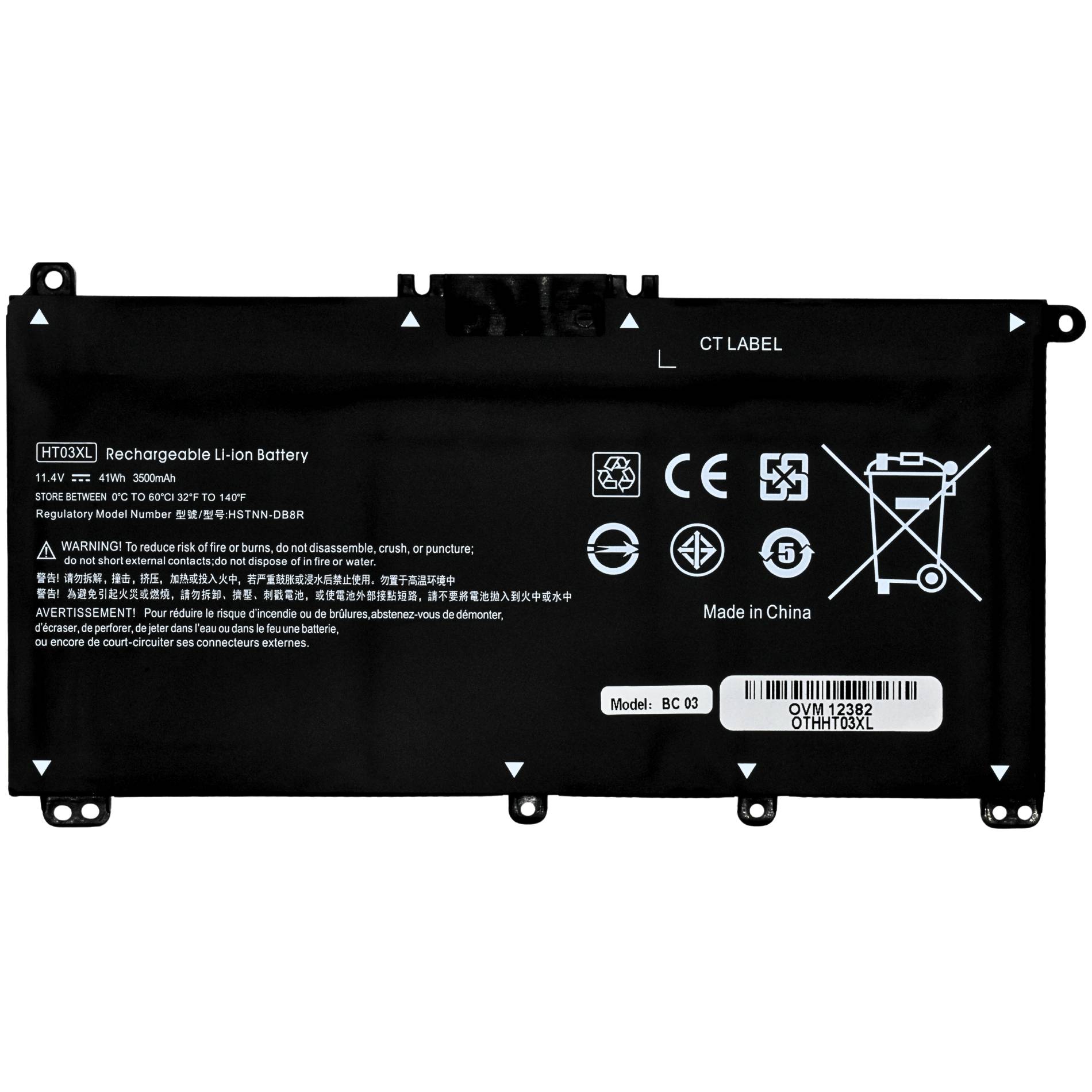 Ovaltech bateria