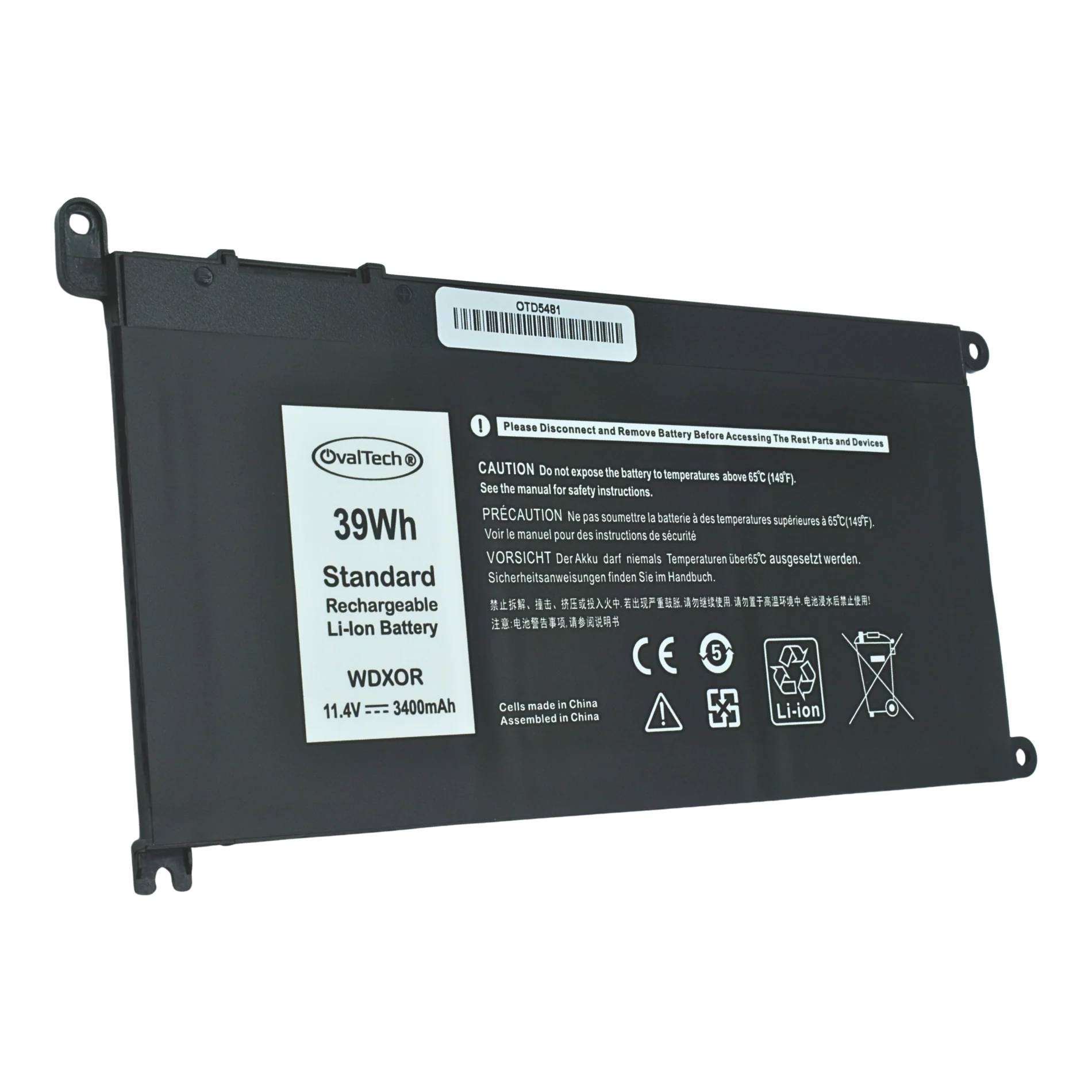 Ovaltech batería 3 celdas