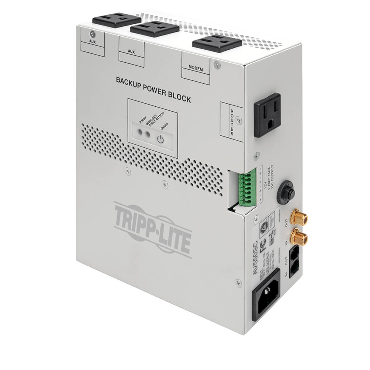 TRIPP-LITE bloque de potencia de respaldo par audio/vide