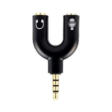 Brobotix adaptador stereo 3.5 mm macho a dual 3.5 mm h