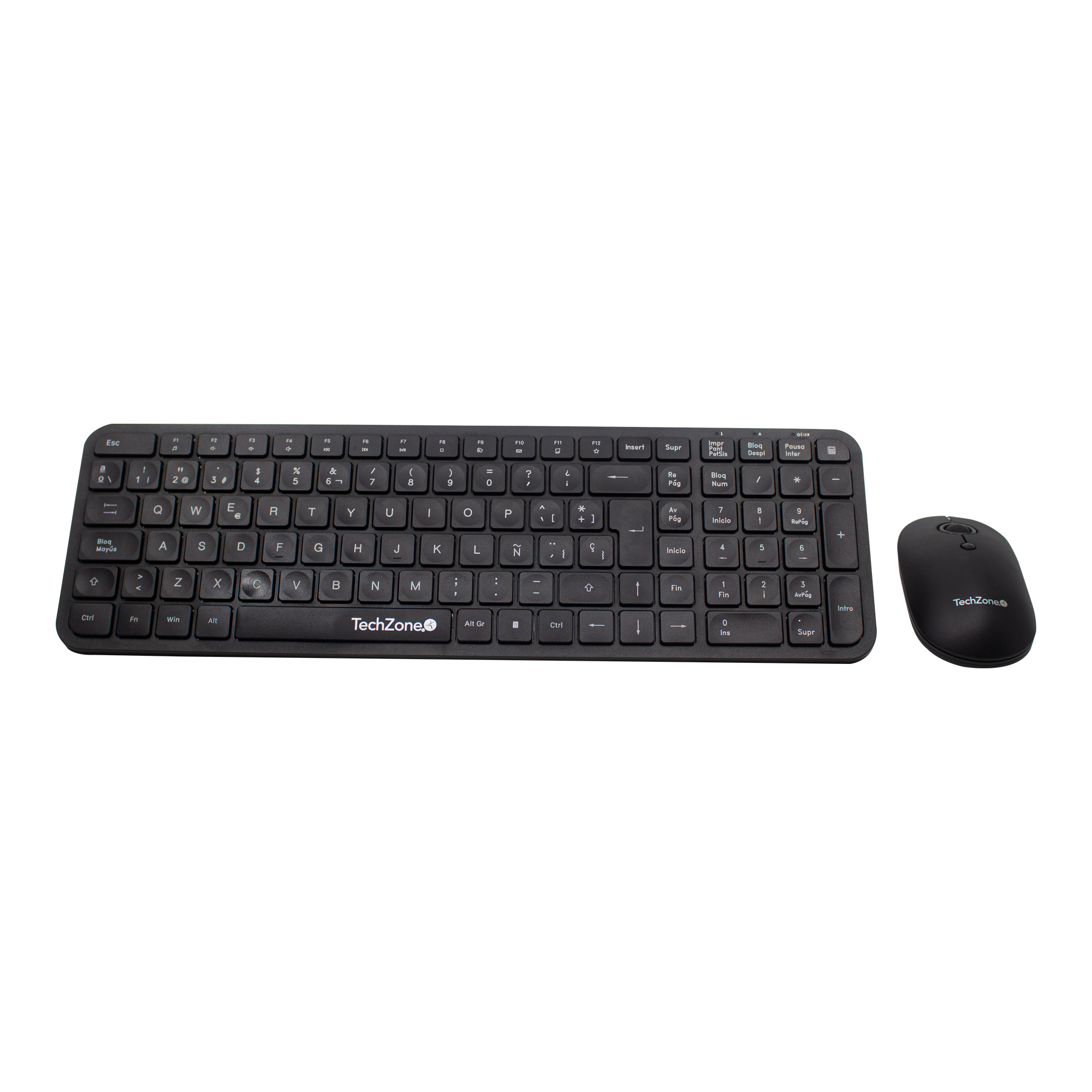 Techzone kit teclado y mouse inalámbrico